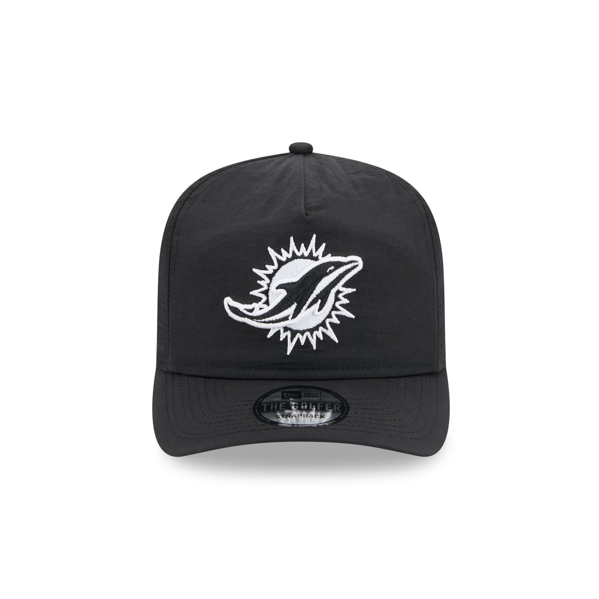 Miami Dolphins Everyday Nylon Black Golfer Hat - Image 2