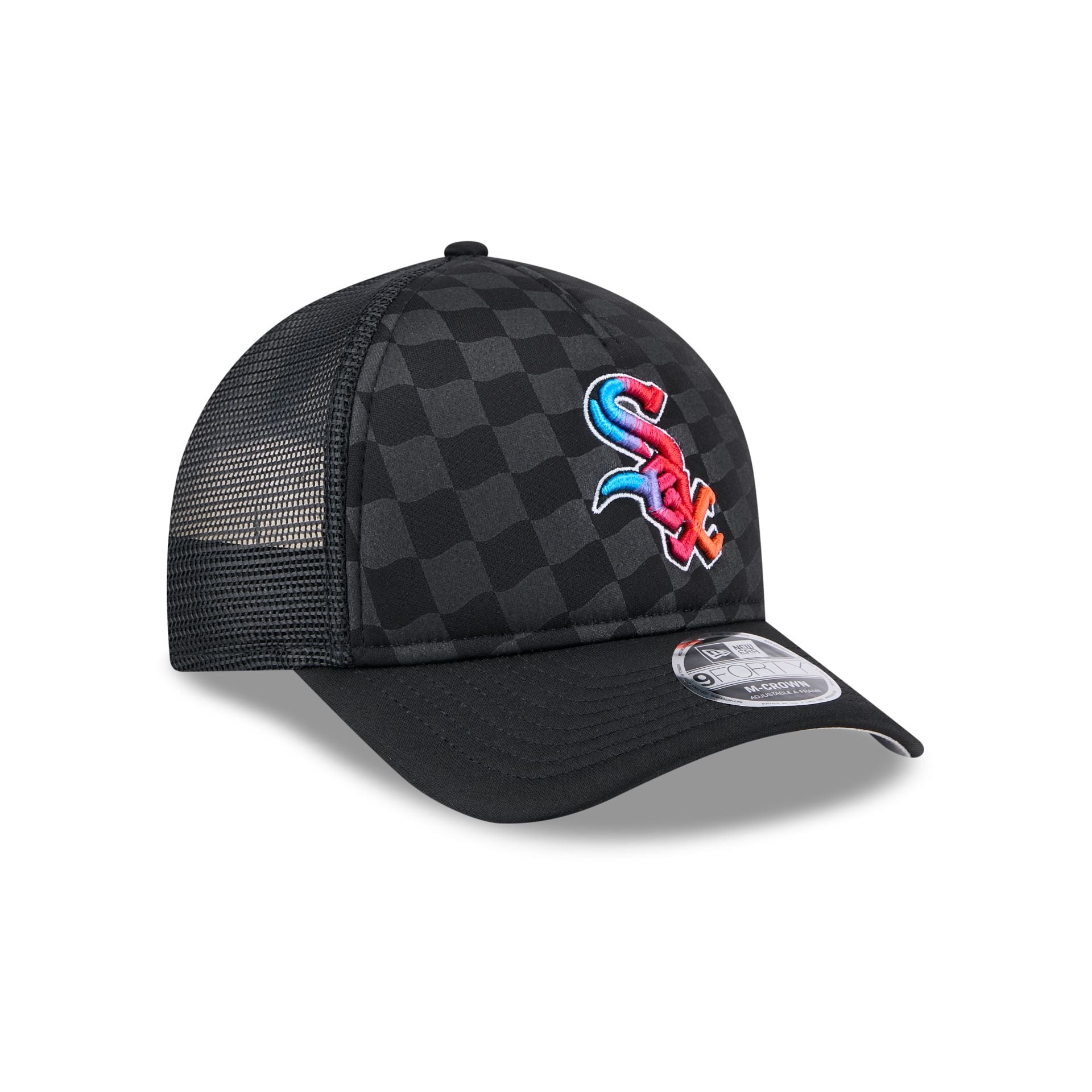 Chicago White Sox Gradient Raceway 9FORTY M-Crown A-Frame Trucker Hat - Image 3