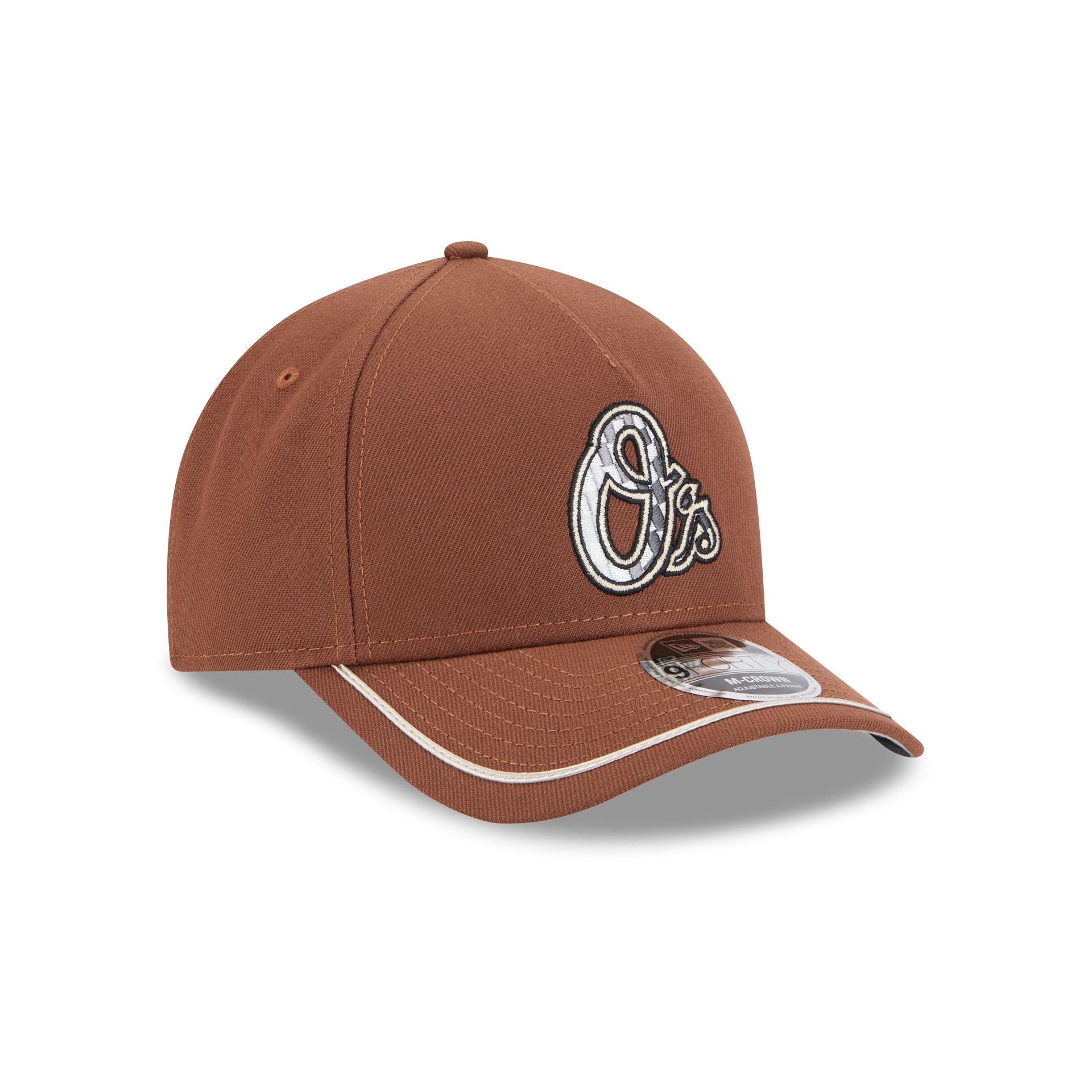 Baltimore Orioles Motorsport 9FORTY M-Crown A-Frame Snapback Hat - Image 3
