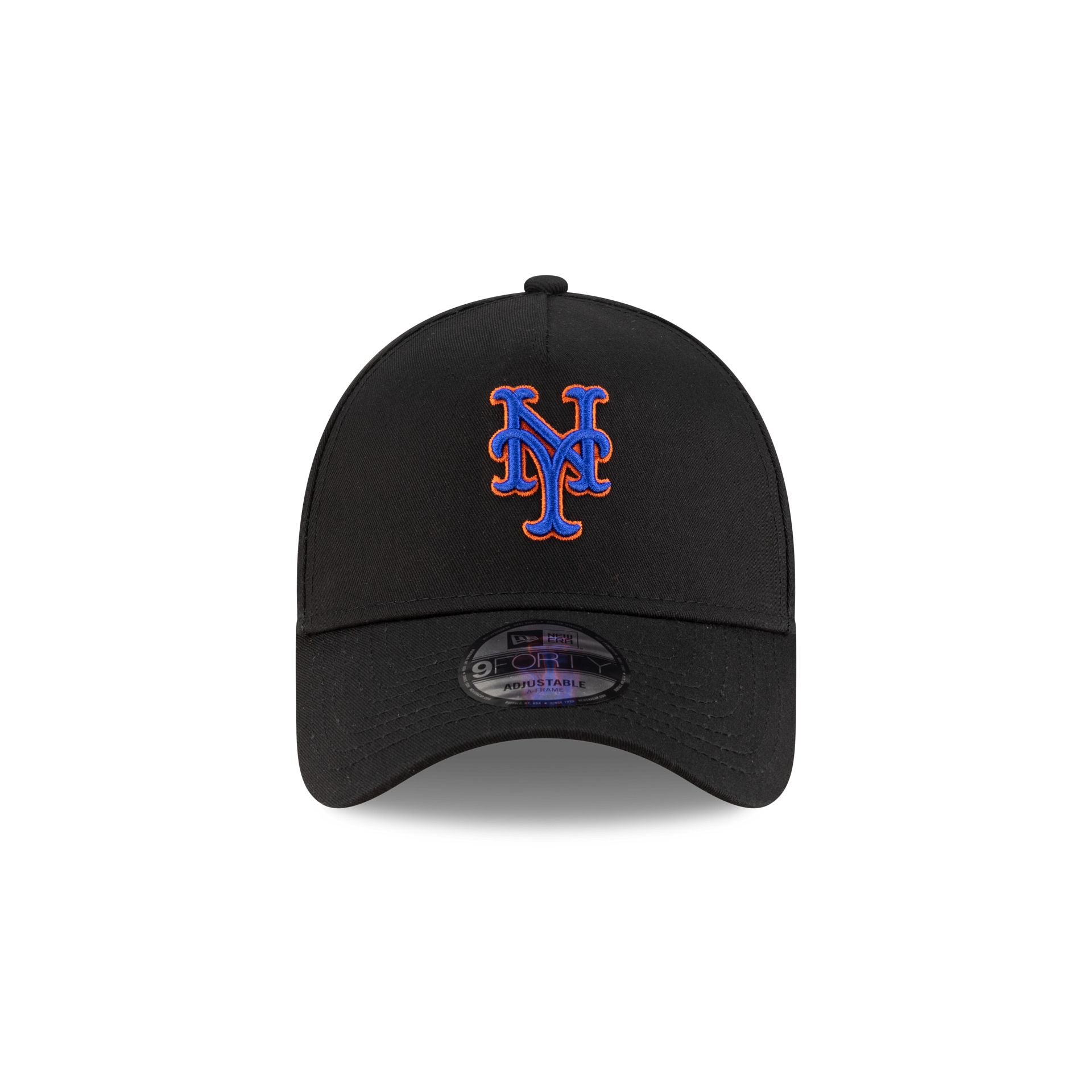 New York or Nowhere x New York Mets Black 9FORTY A-Frame Snapback Hat - Image 2