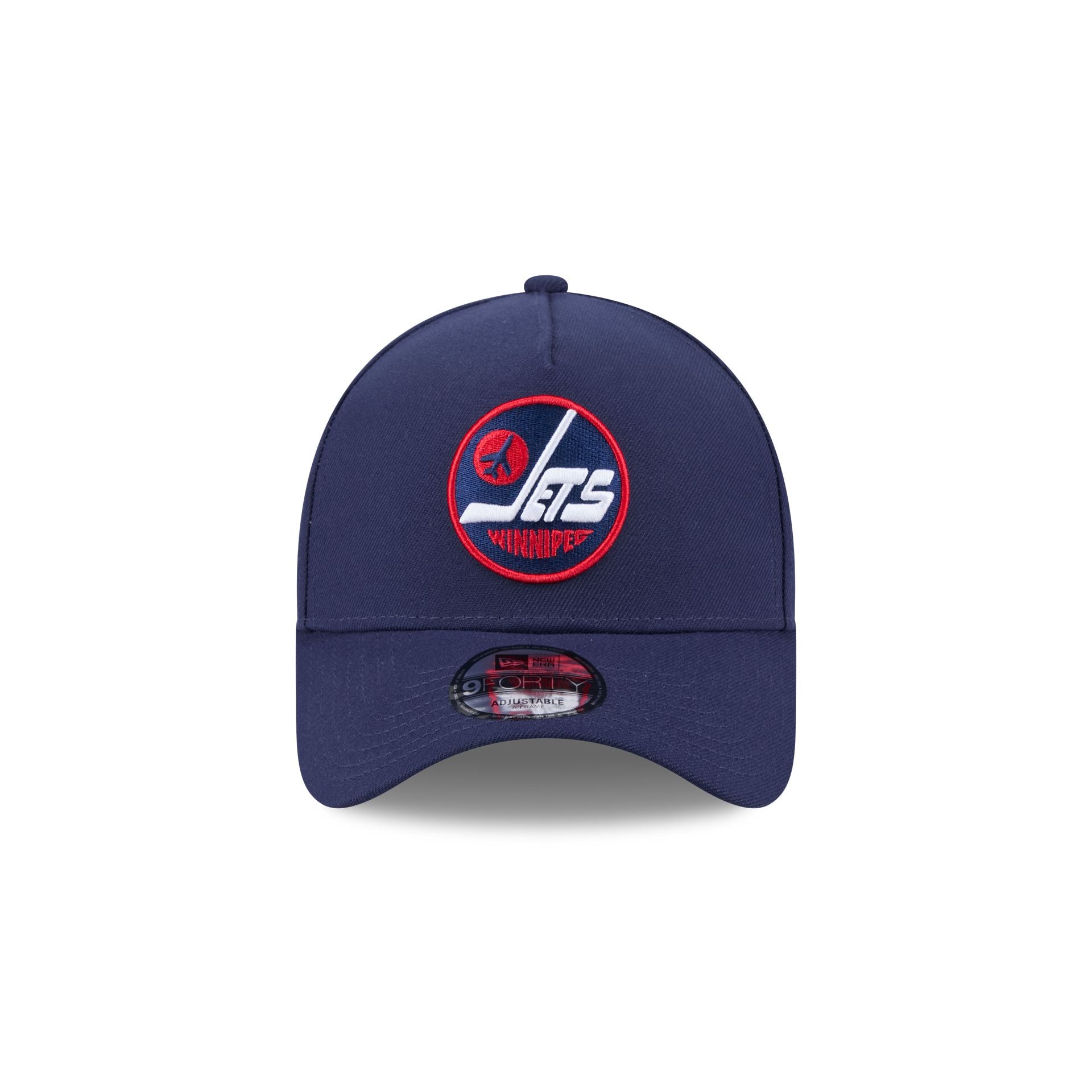 Winnipeg Jets Navy Team 9FORTY A-Frame Snapback Hat - Image 2