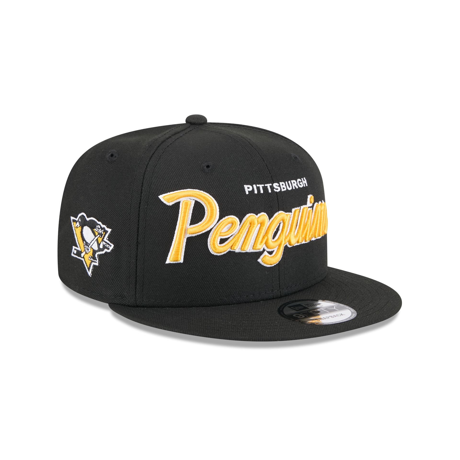 Pittsburgh Penguins Script 9FIFTY Snapback Hat - Image 3