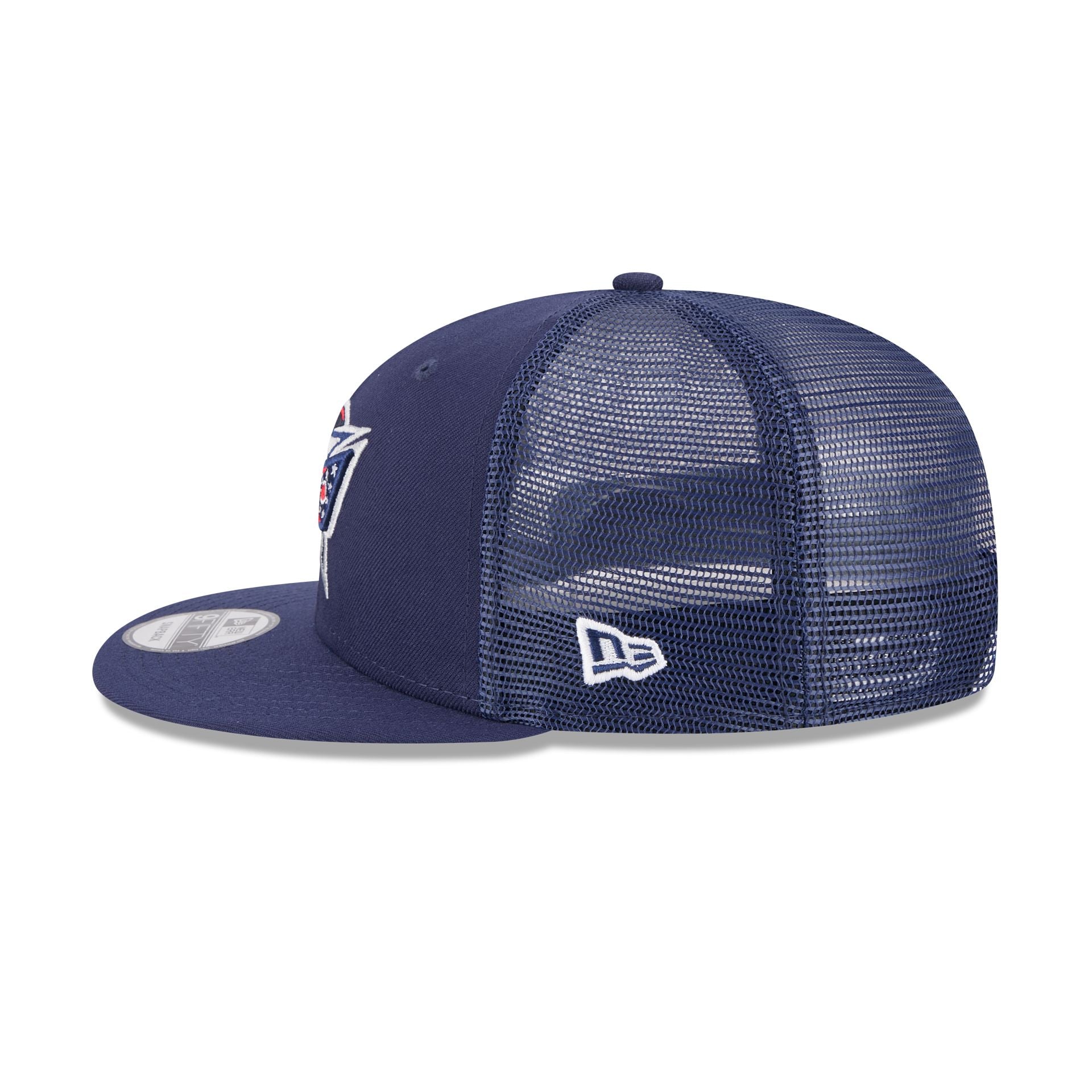 Columbus Blue Jackets Team Tag 9FIFTY Trucker Hat - Image 4