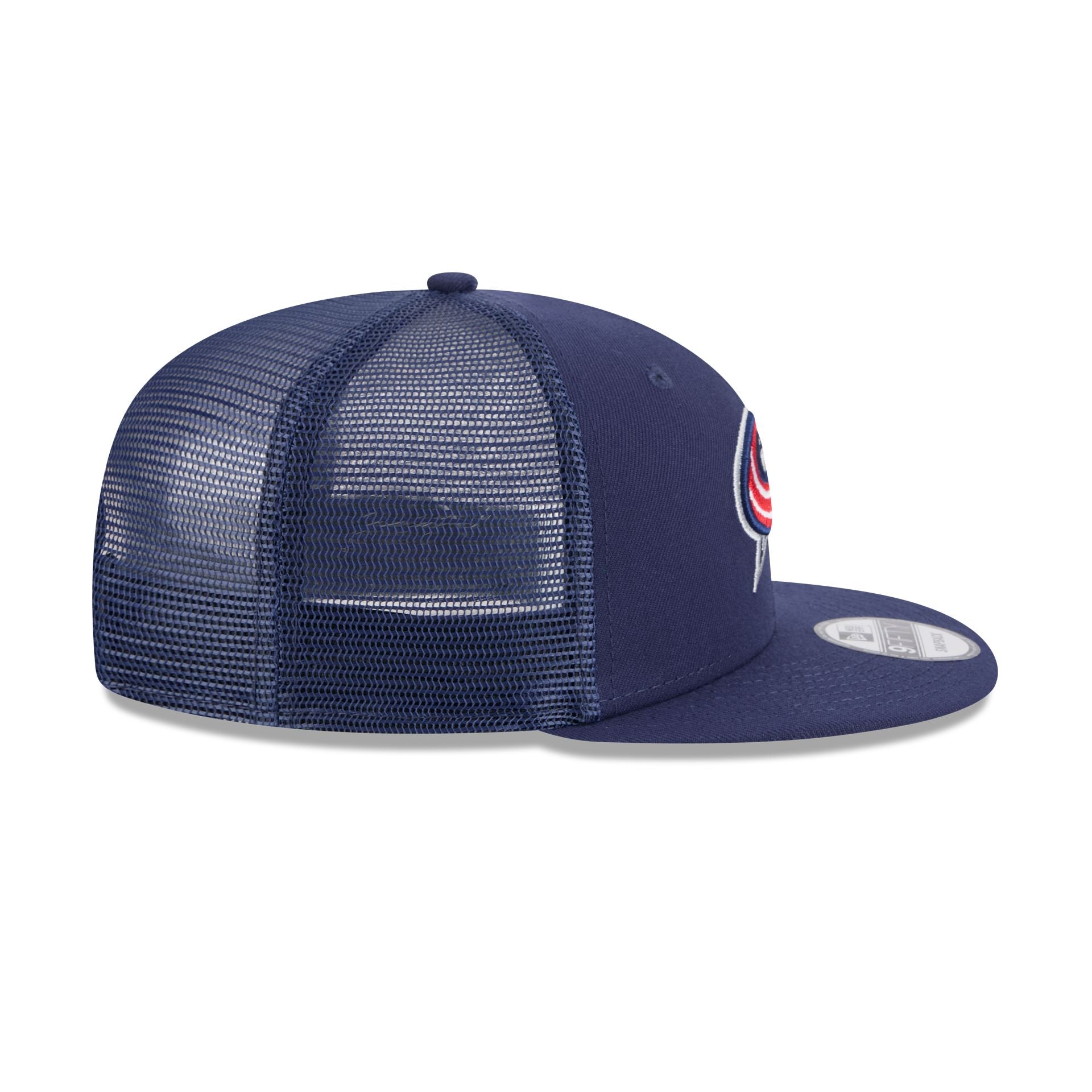 Columbus Blue Jackets Team Tag 9FIFTY Trucker Hat - Image 5