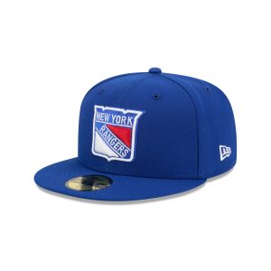 New York Rangers Rear Wordmark 59FIFTY Fitted Hat