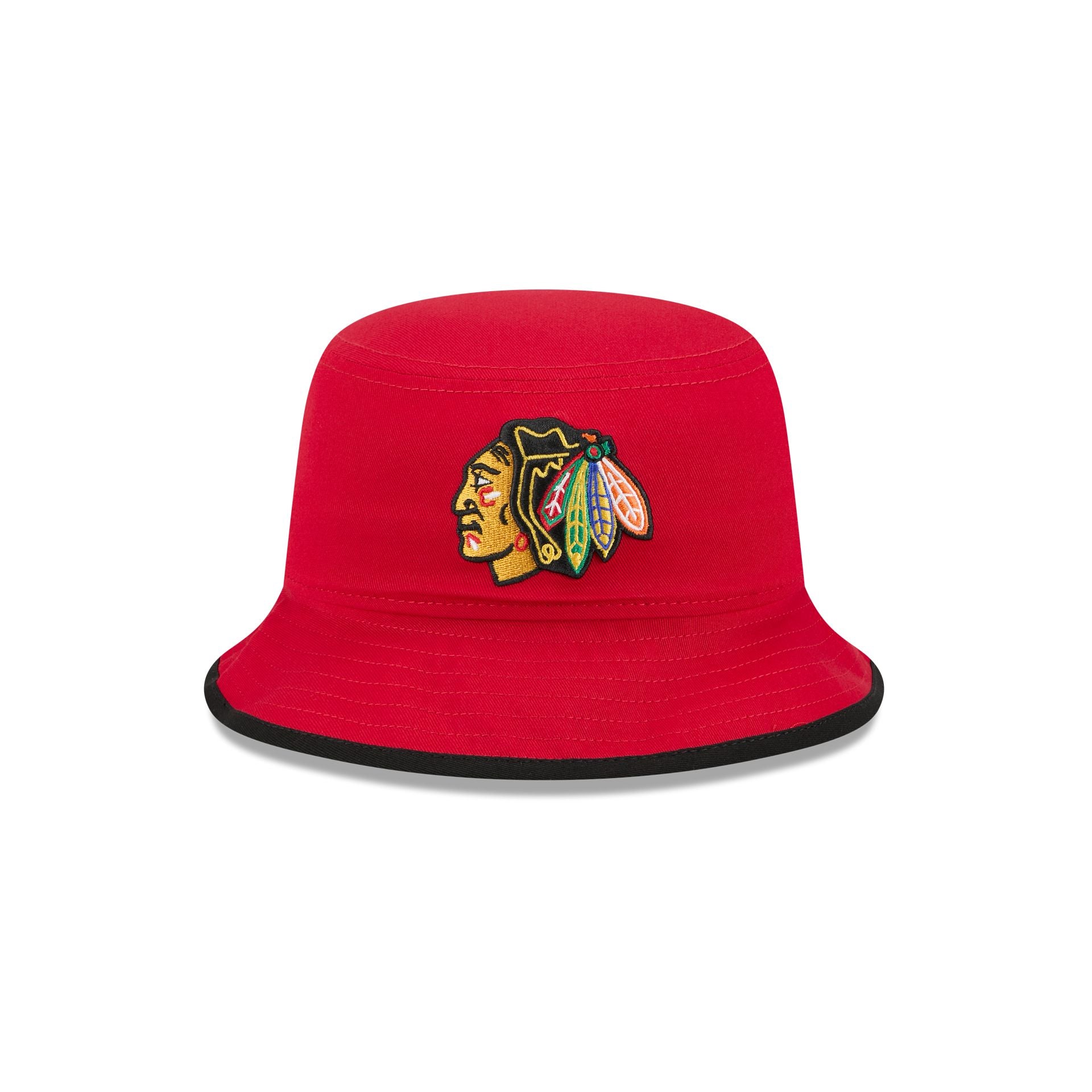 Chicago Blackhawks Red Kids Bucket Hat Hat - Image 2