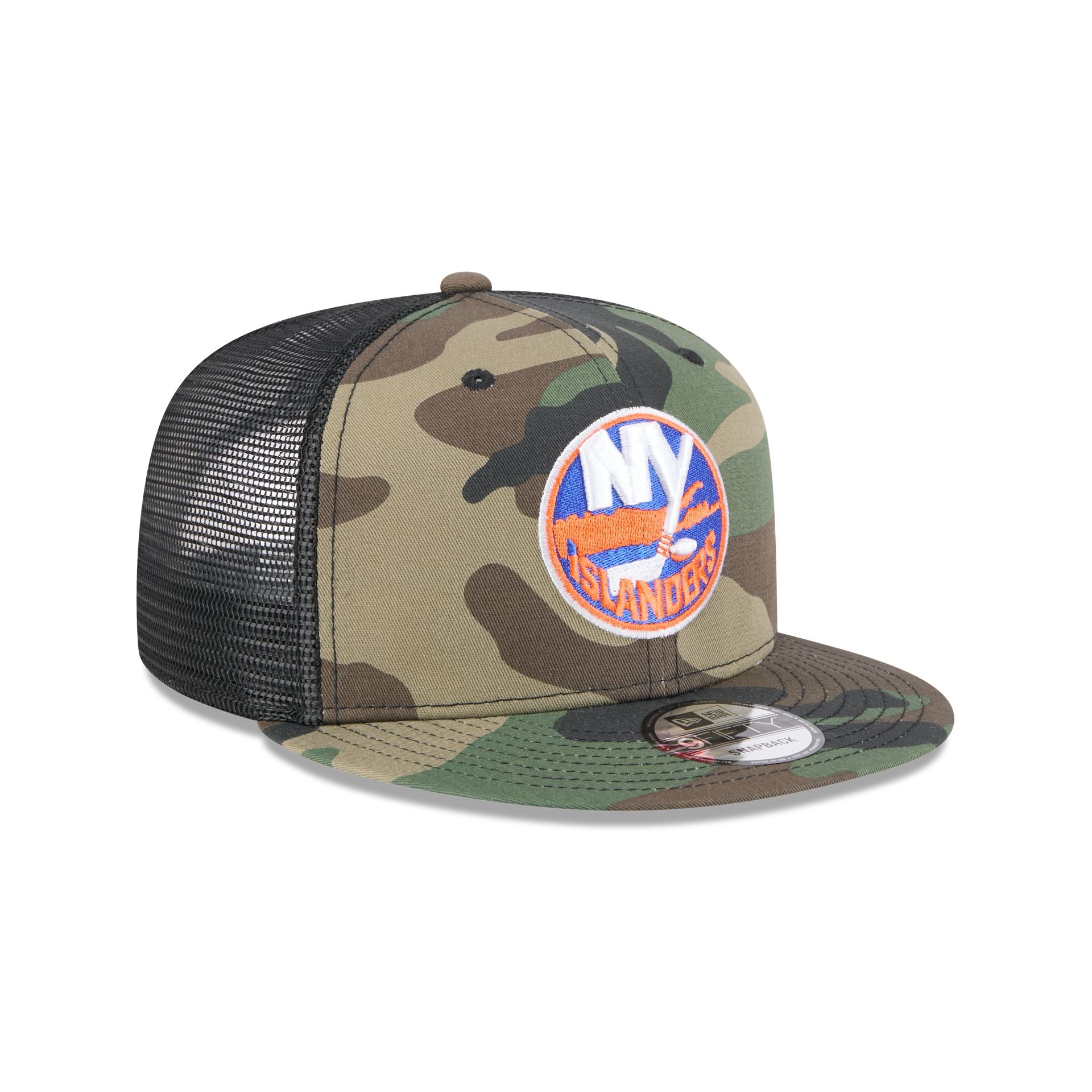 New York Islanders Camo 9FIFTY Trucker Hat - Image 3