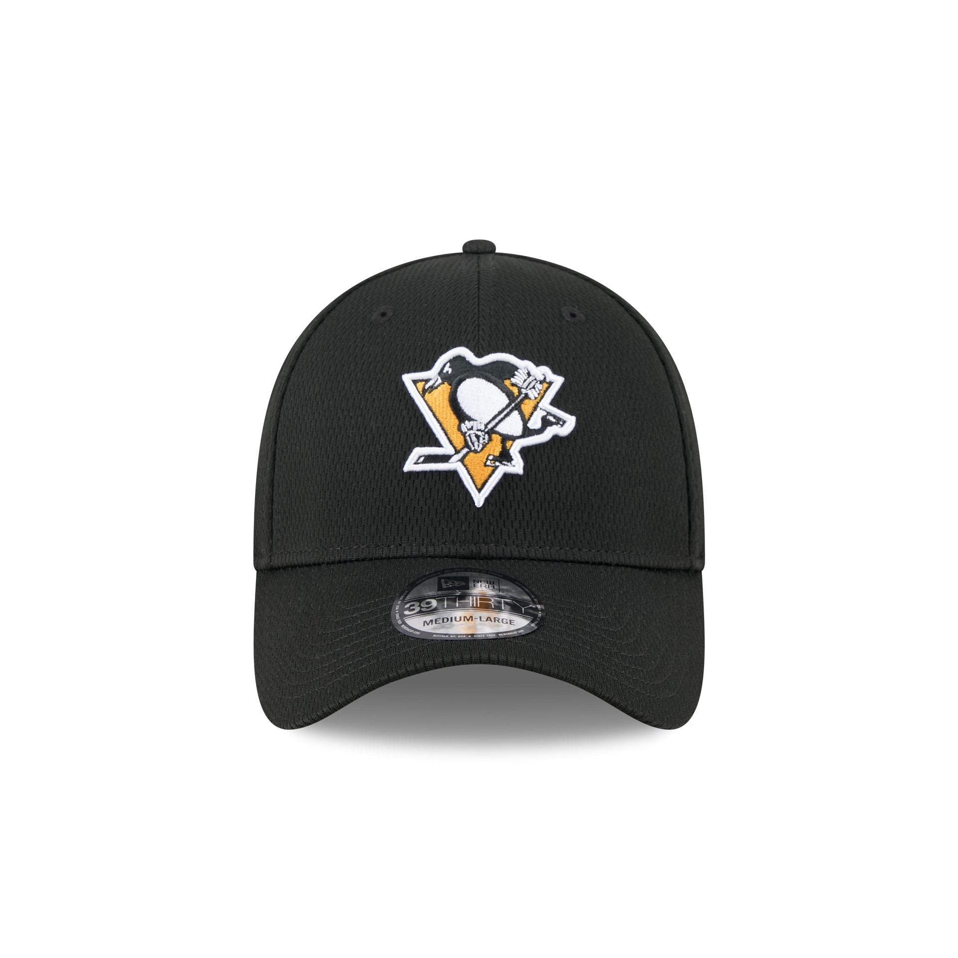 Pittsburgh Penguins Black 39THIRTY Stretch Fit Hat - Image 2
