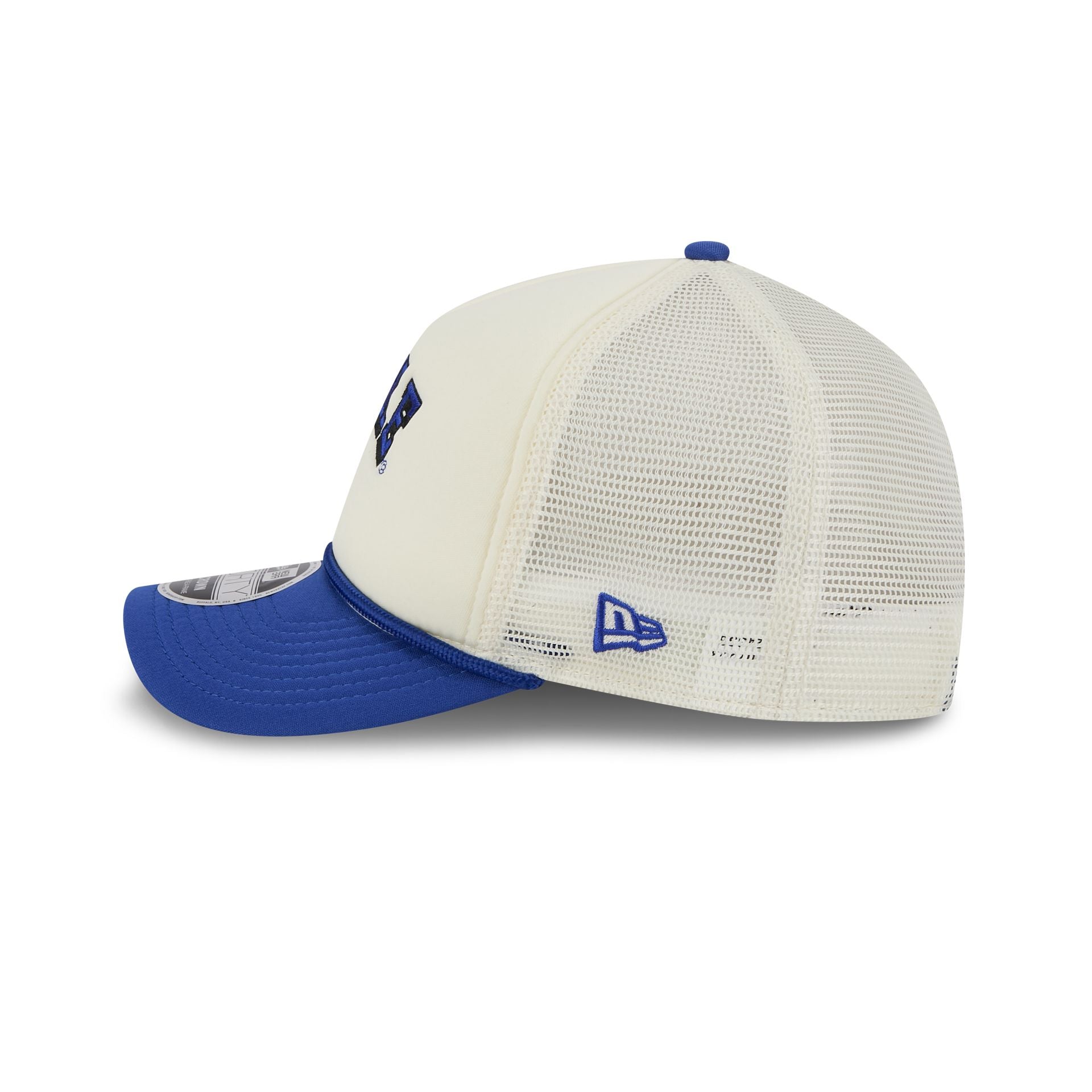 Duke Blue Devils Chrome Arch 9FORTY M-Crown A-Frame Trucker Hat - Image 4