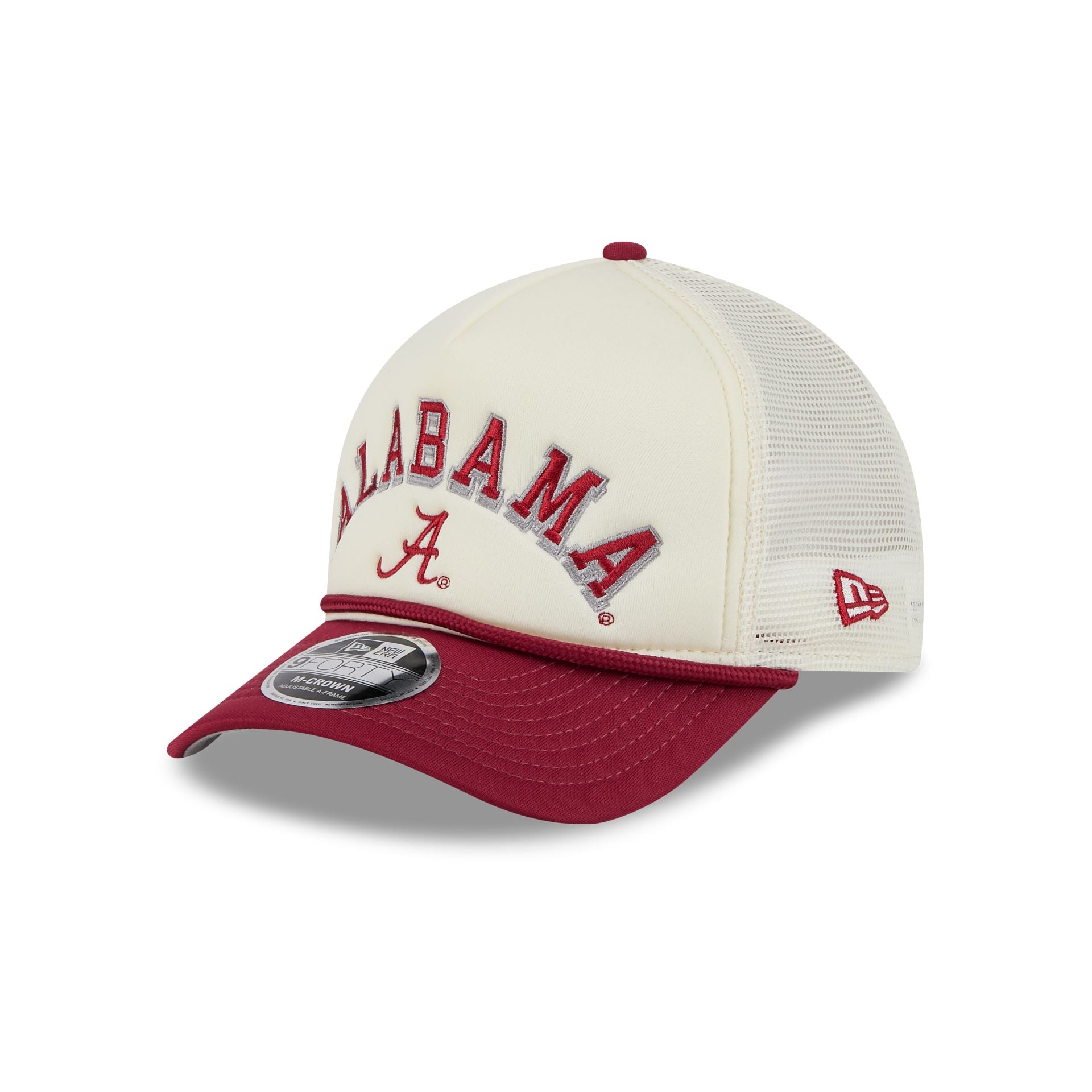 Alabama Crimson Tide Chrome Arch 9FORTY M-Crown A-Frame Trucker Hat