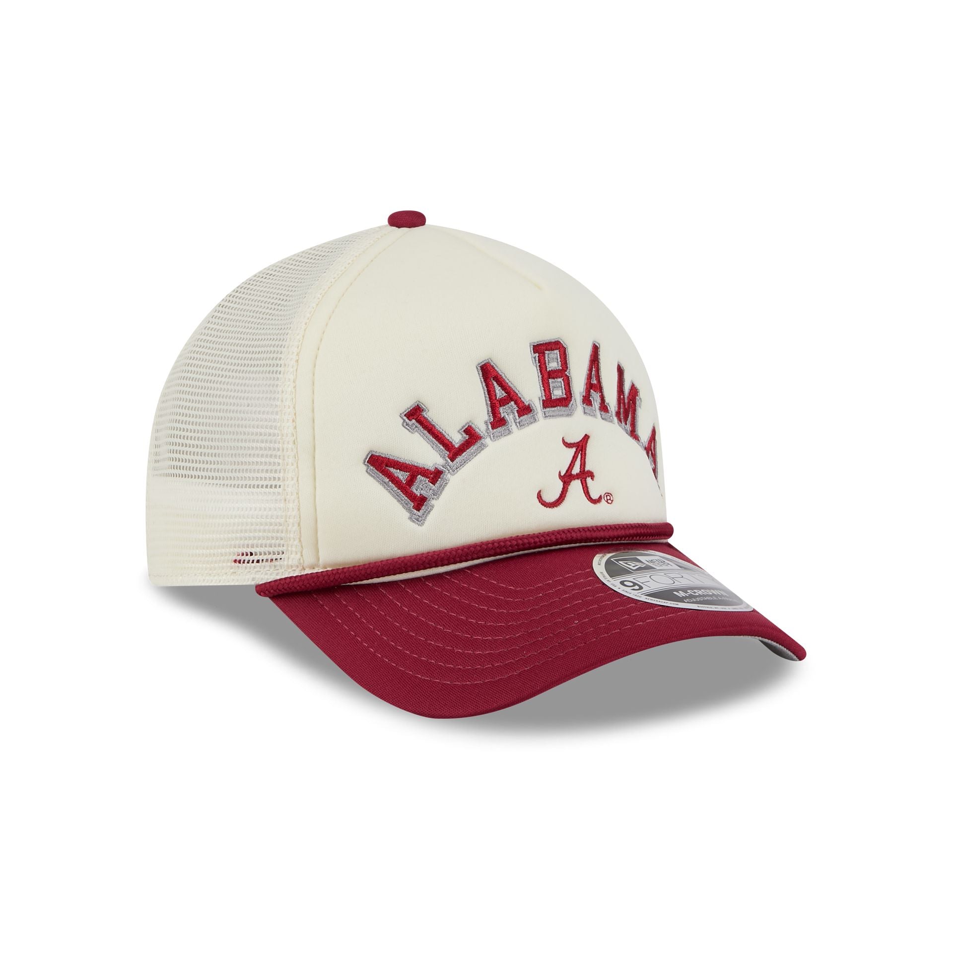 Alabama Crimson Tide Chrome Arch 9FORTY M-Crown A-Frame Trucker Hat - Image 3