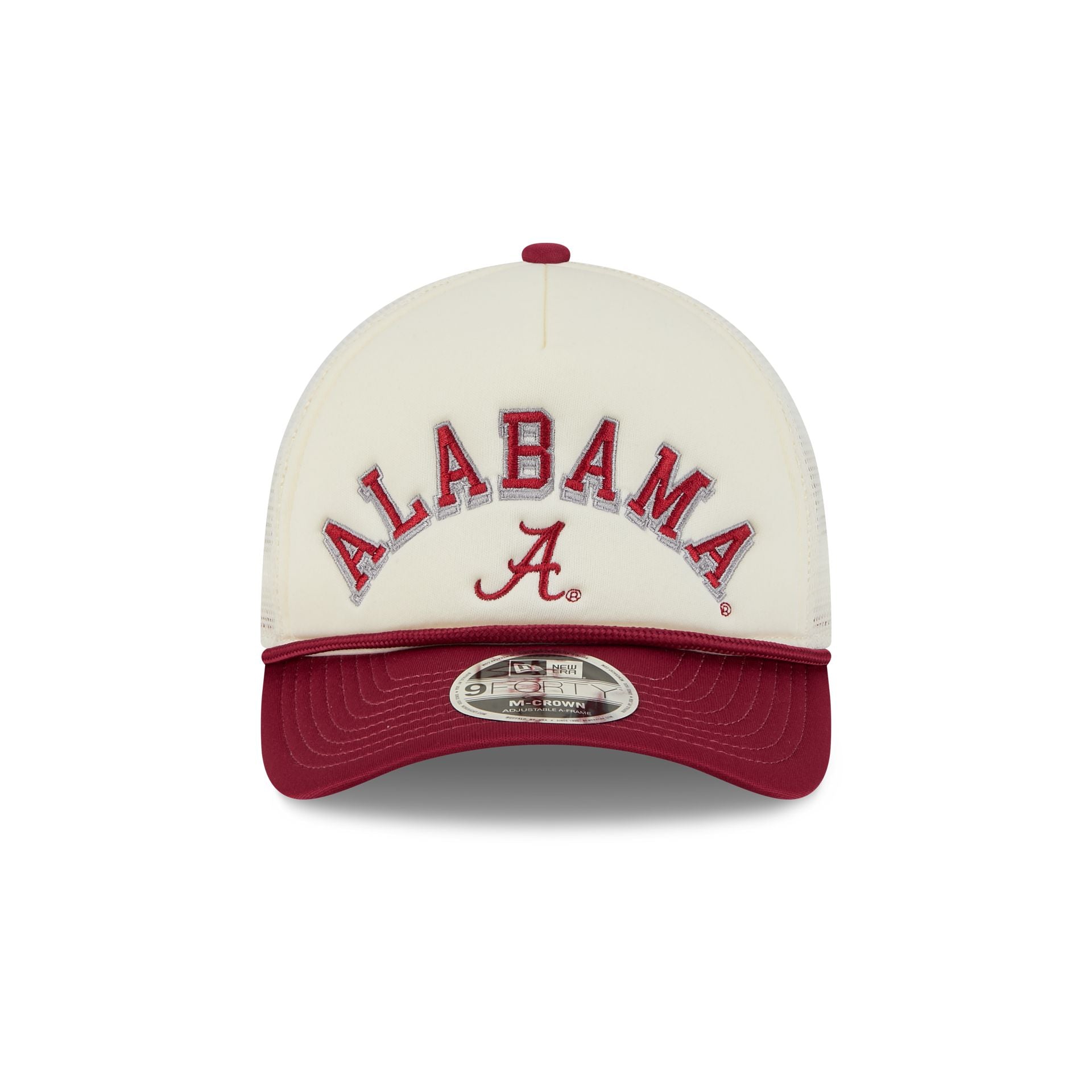 Alabama Crimson Tide Chrome Arch 9FORTY M-Crown A-Frame Trucker Hat - Image 2