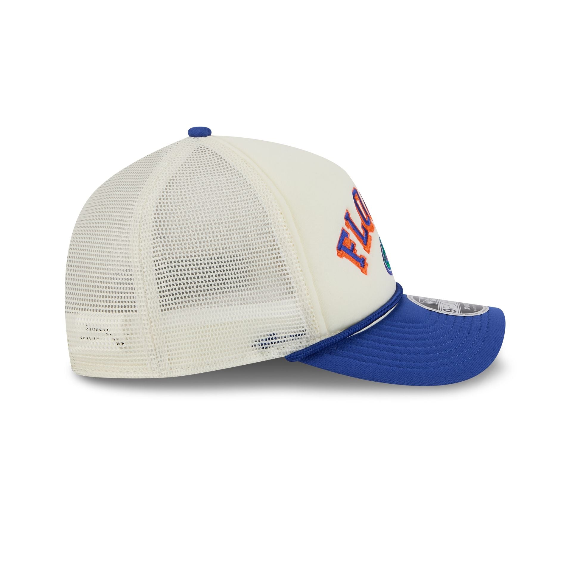 Florida Gators Chrome Arch 9FORTY M-Crown A-Frame Trucker Hat - Image 5