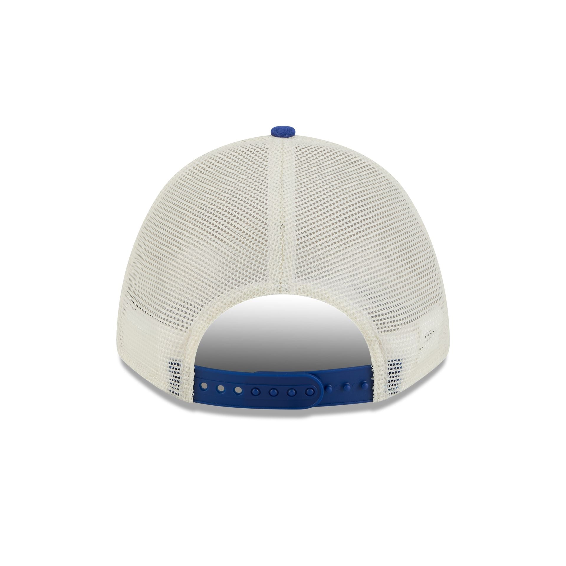 Kansas Jayhawks Chrome Arch 9FORTY M-Crown A-Frame Trucker Hat - Image 6