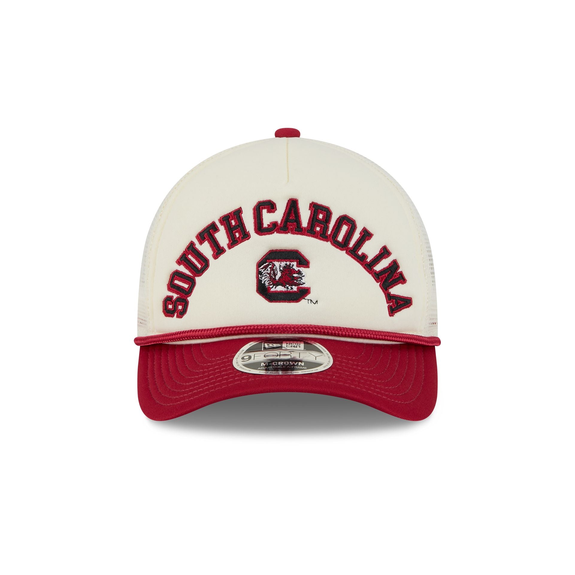 South Carolina Gamecocks Chrome Arch 9FORTY M-Crown A-Frame Trucker Hat - Image 2