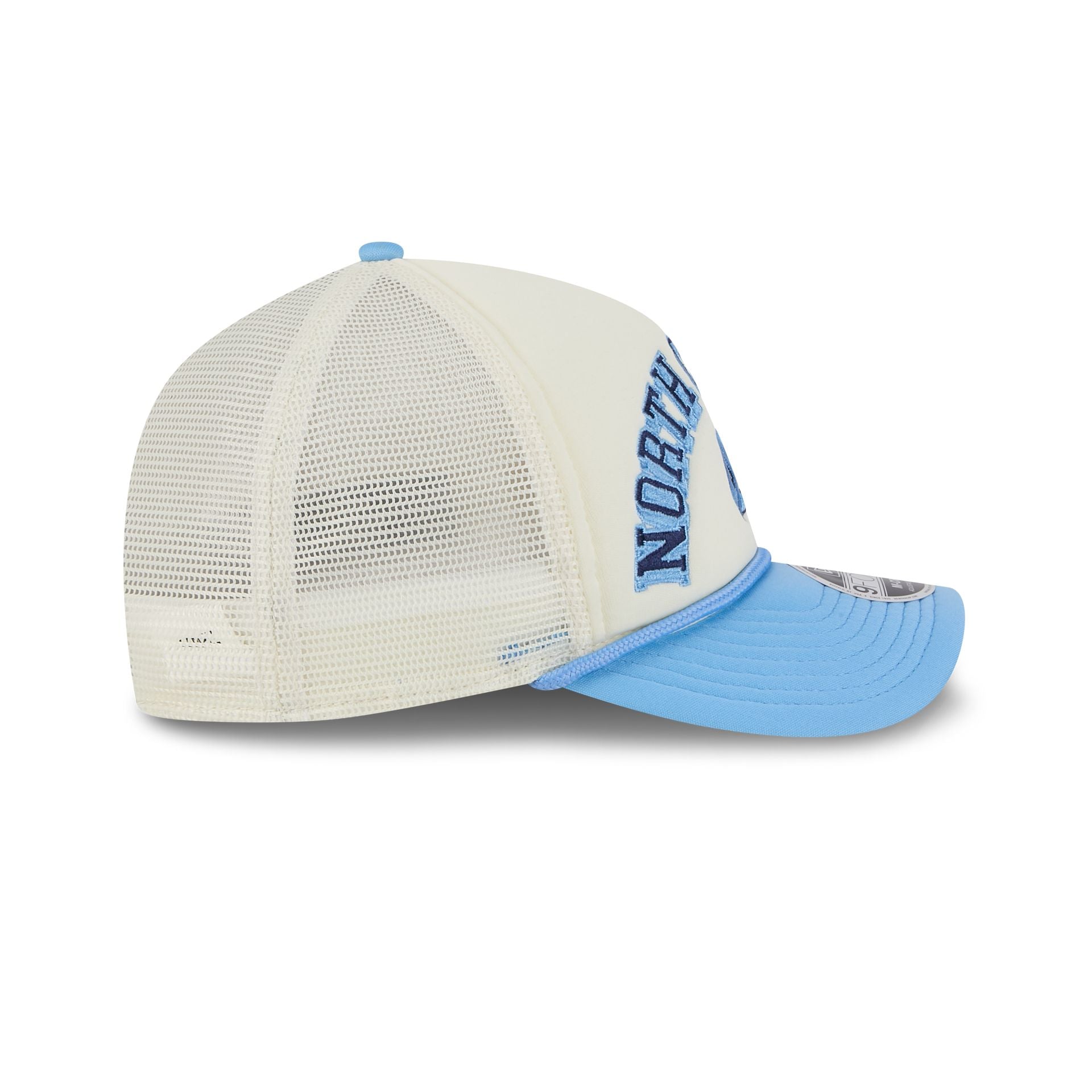 North Carolina Tar Heels Chrome Arch 9FORTY M-Crown A-Frame Trucker Hat - Image 5