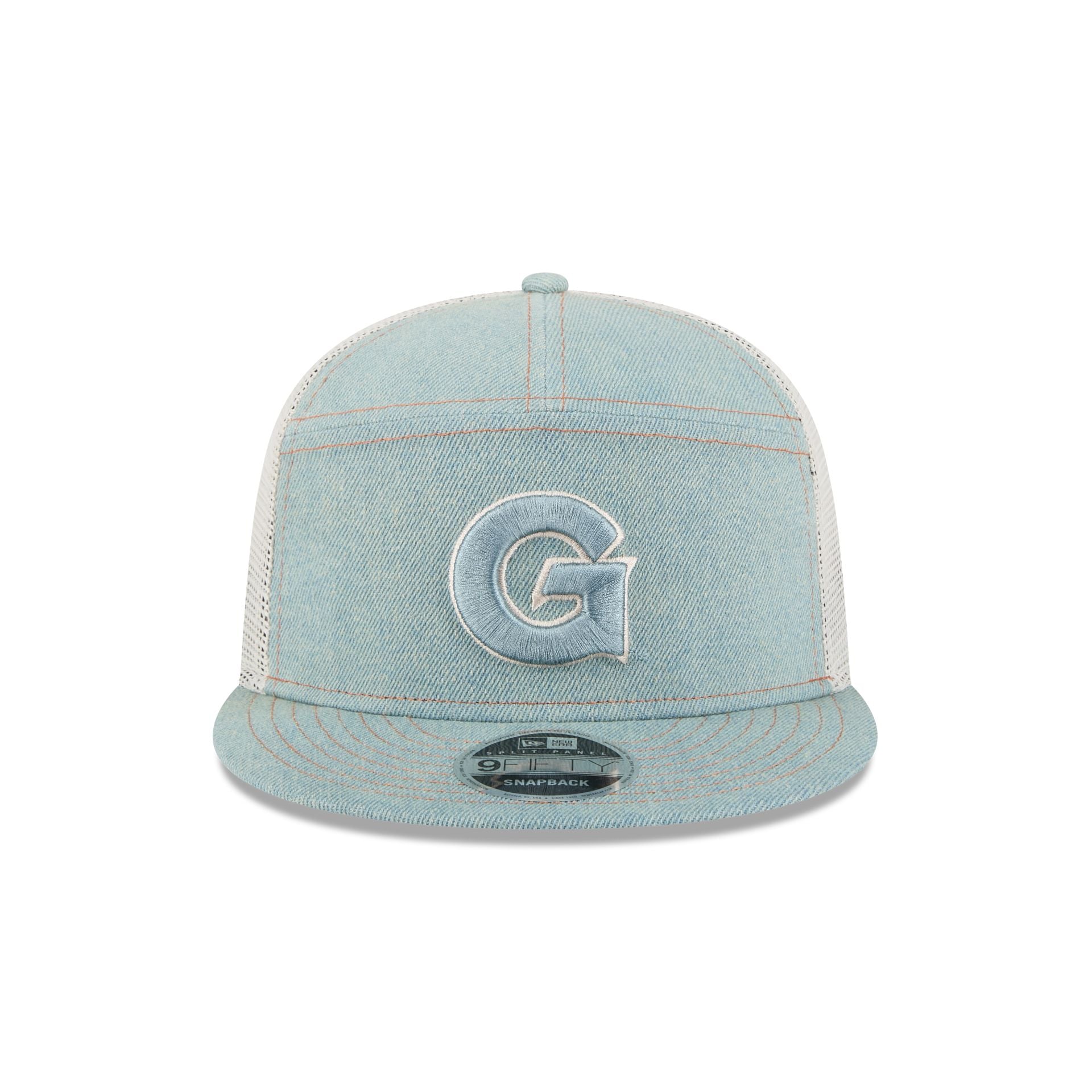 Georgetown Hoyas Denim Split Panel 9FIFTY Trucker Hat - Image 2