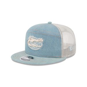 Florida Gators Denim Split Panel 9FIFTY Trucker Hat
