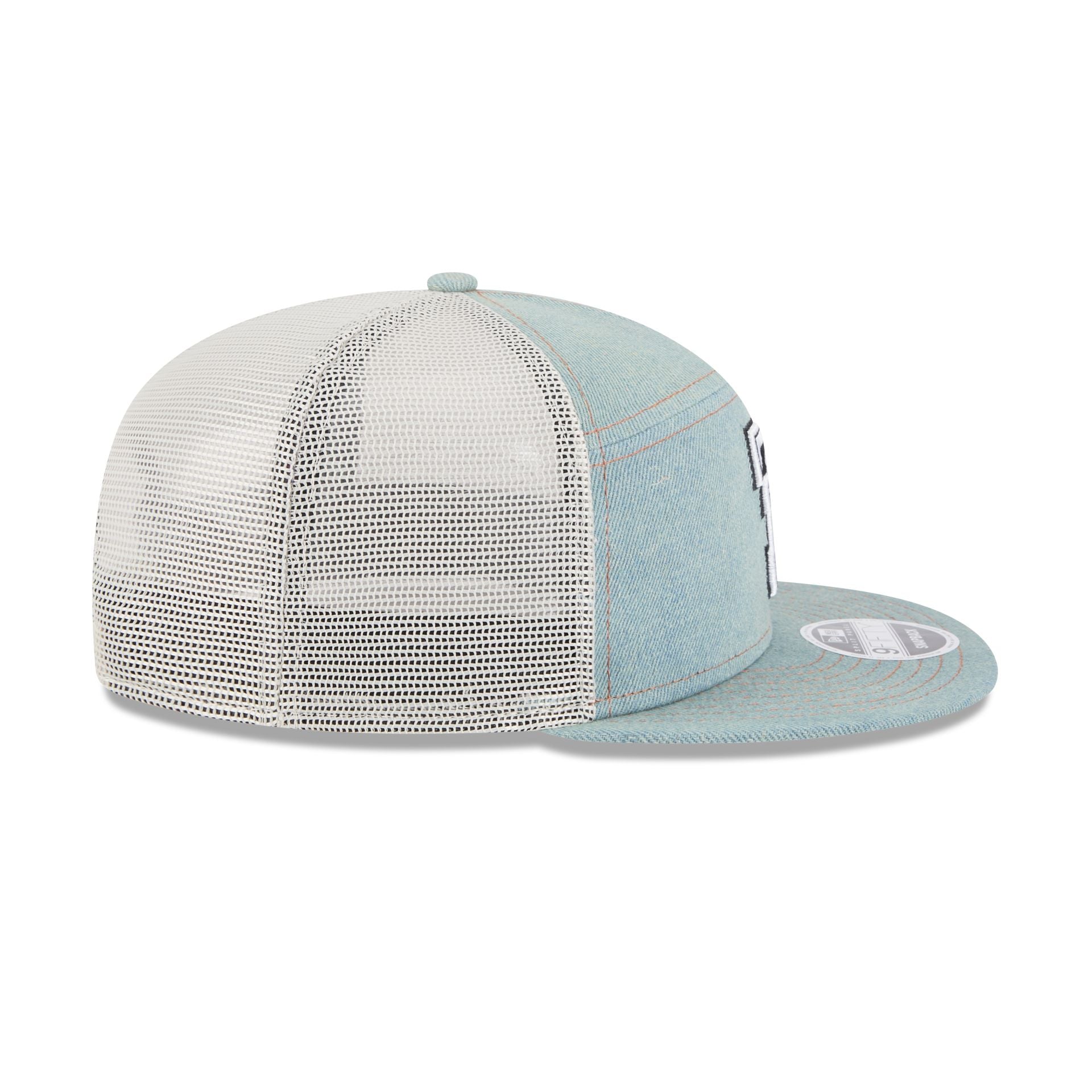 Texas Tech Red Raiders Denim Split Panel 9FIFTY Trucker Hat - Image 5