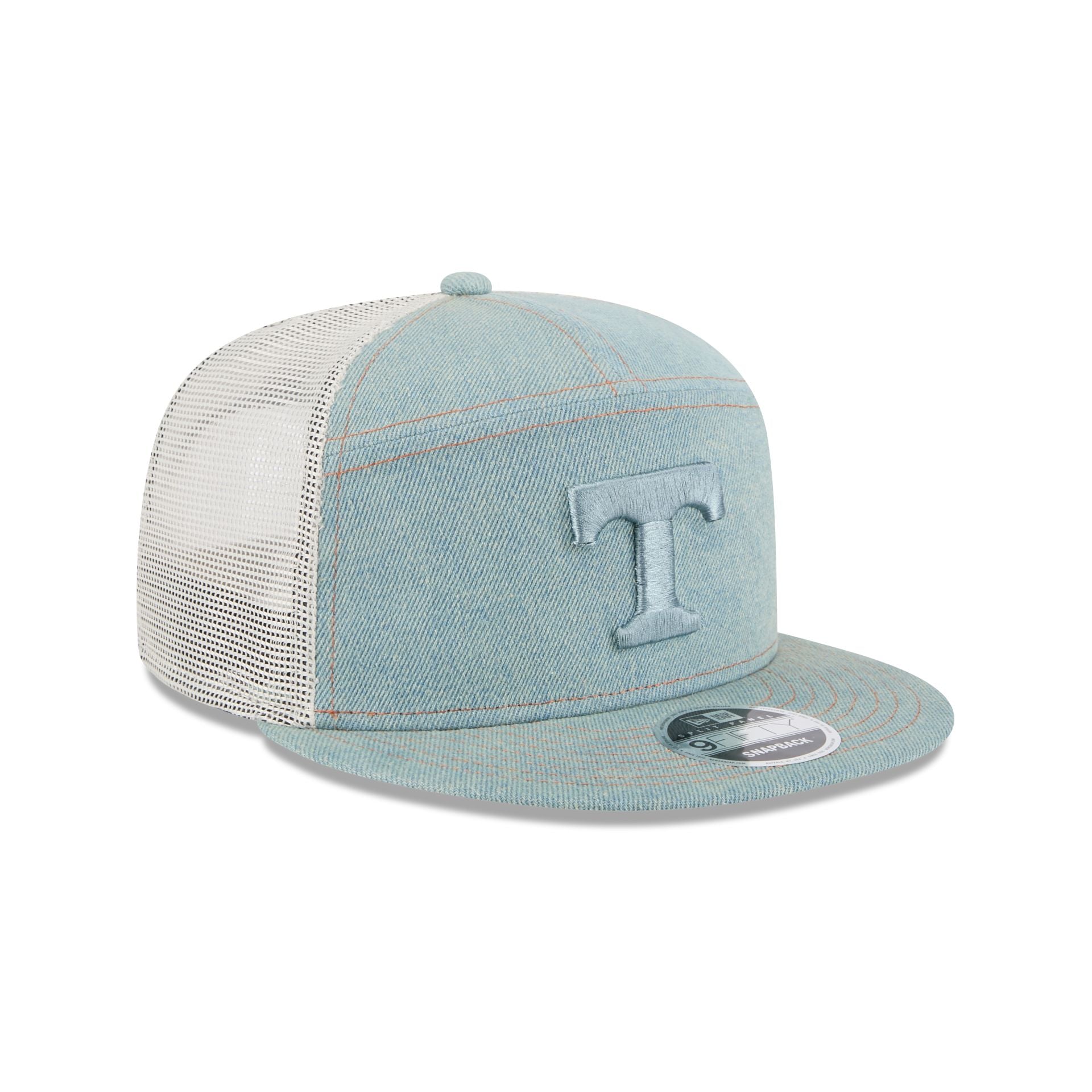Tennessee Volunteers Denim Split Panel 9FIFTY Trucker Hat - Image 3