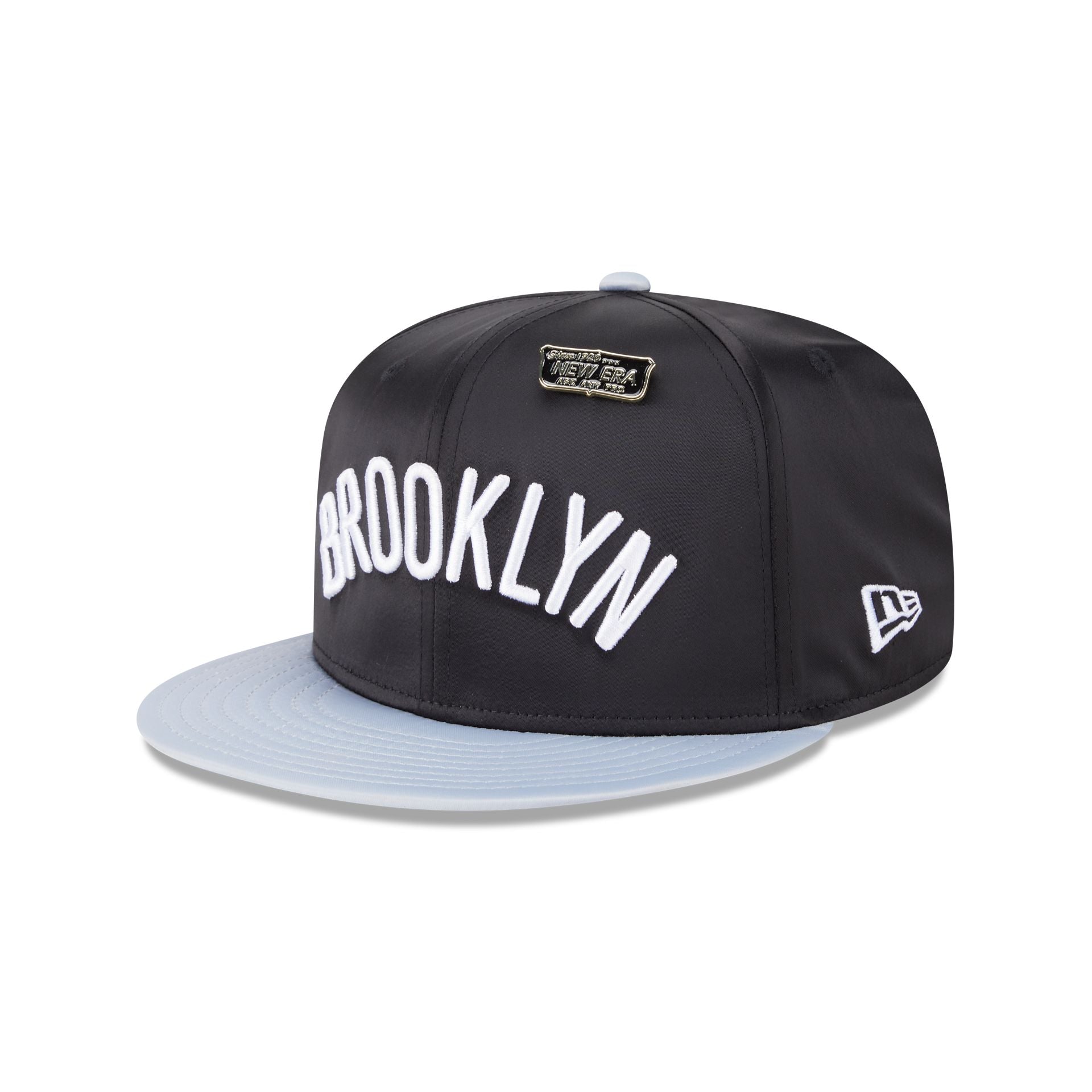 Brooklyn Nets Satin Pin 9FIFTY Snapback Hat - Image 3