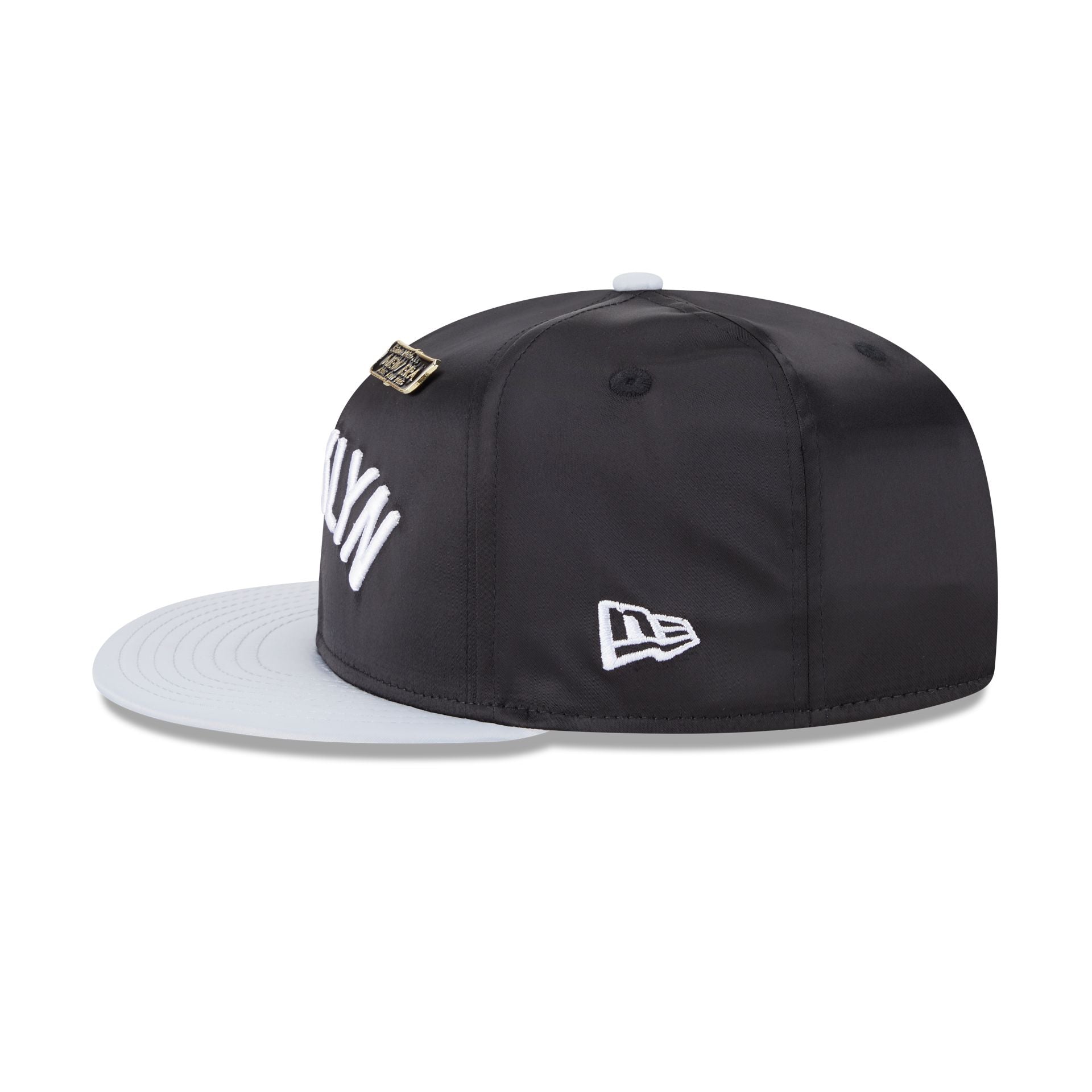 Brooklyn Nets Satin Pin 9FIFTY Snapback Hat - Image 5
