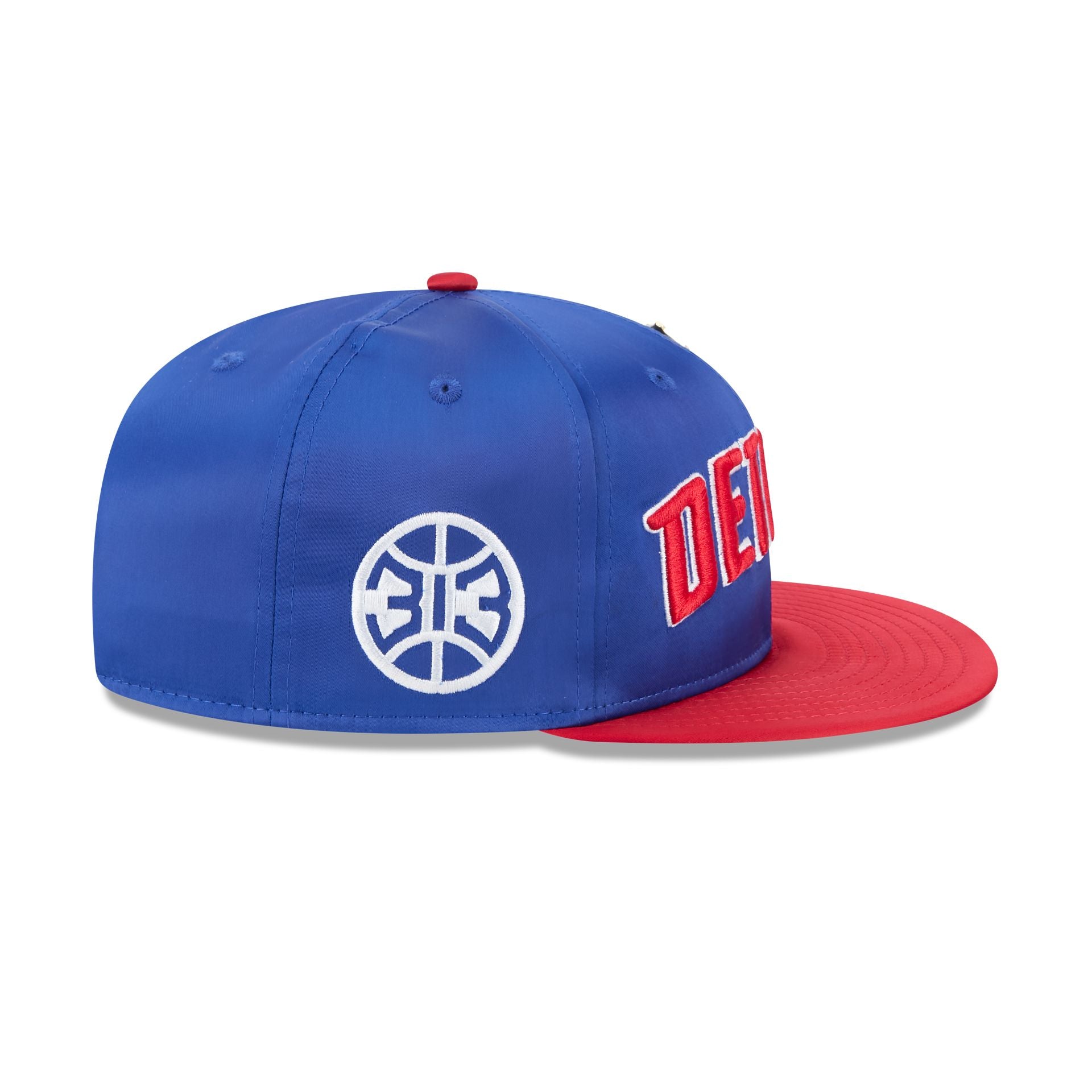 Detroit Pistons Satin Pin 9FIFTY Snapback Hat - Image 4