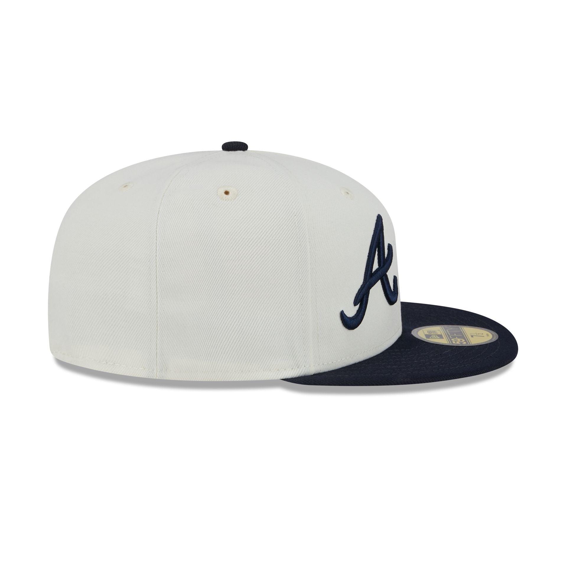 Atlanta Braves Ronald Acuña Jr. Chrome White 59FIFTY Fitted Hat - Image 5