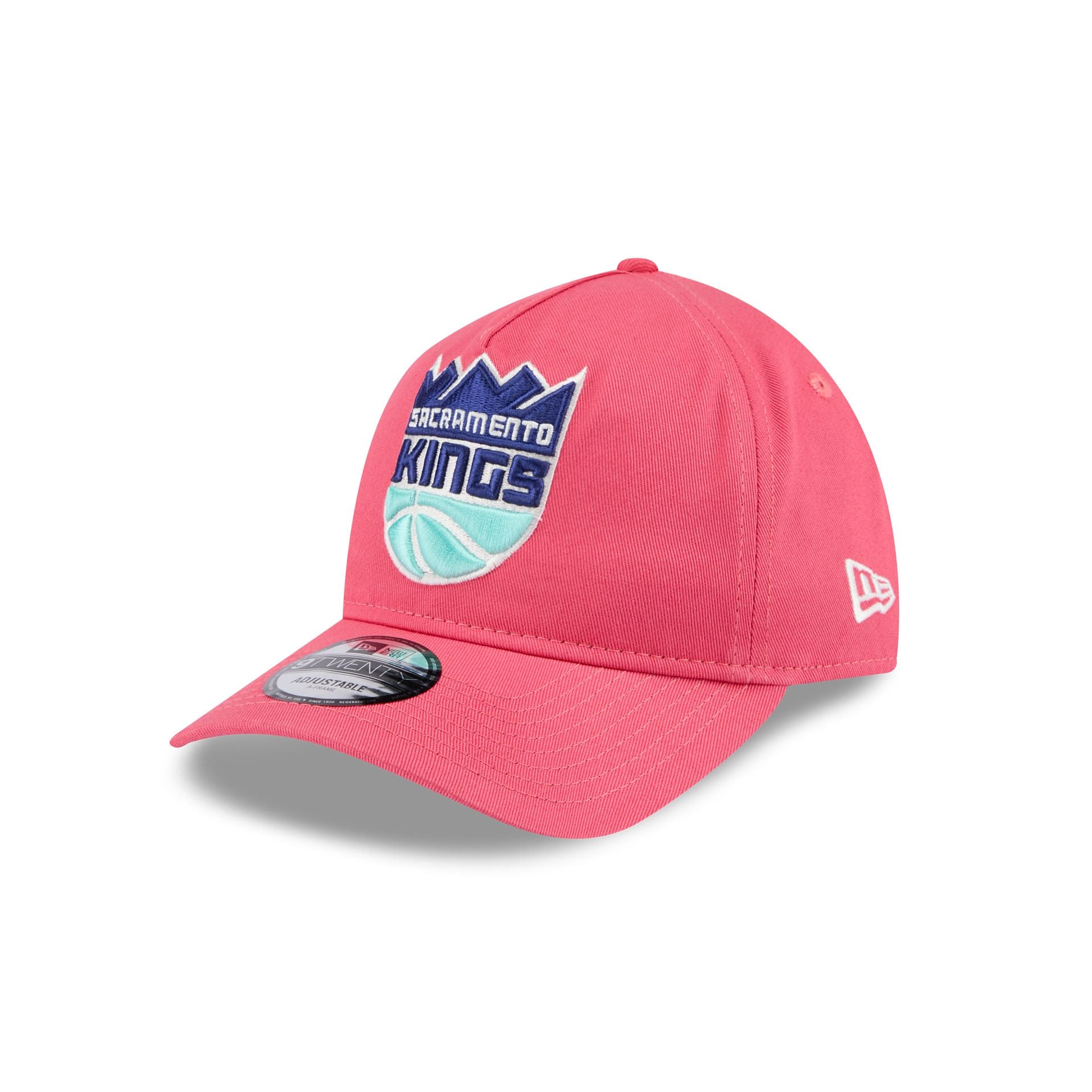 Sacramento Kings Coral 9TWENTY A-Frame Adjustable Hat - Image 3
