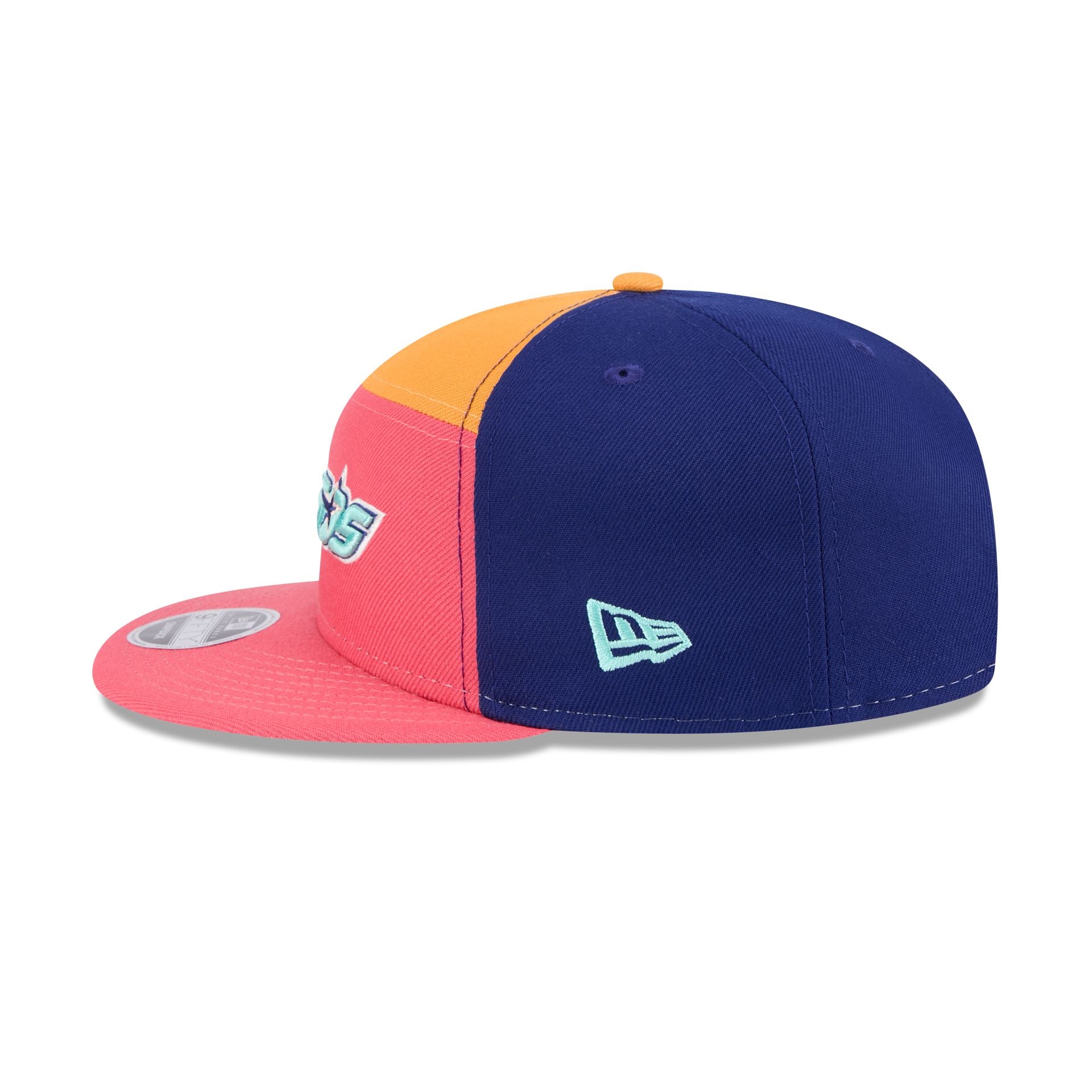 Houston Astros Coral Split Panel 9FIFTY Snapback Hat - Image 4