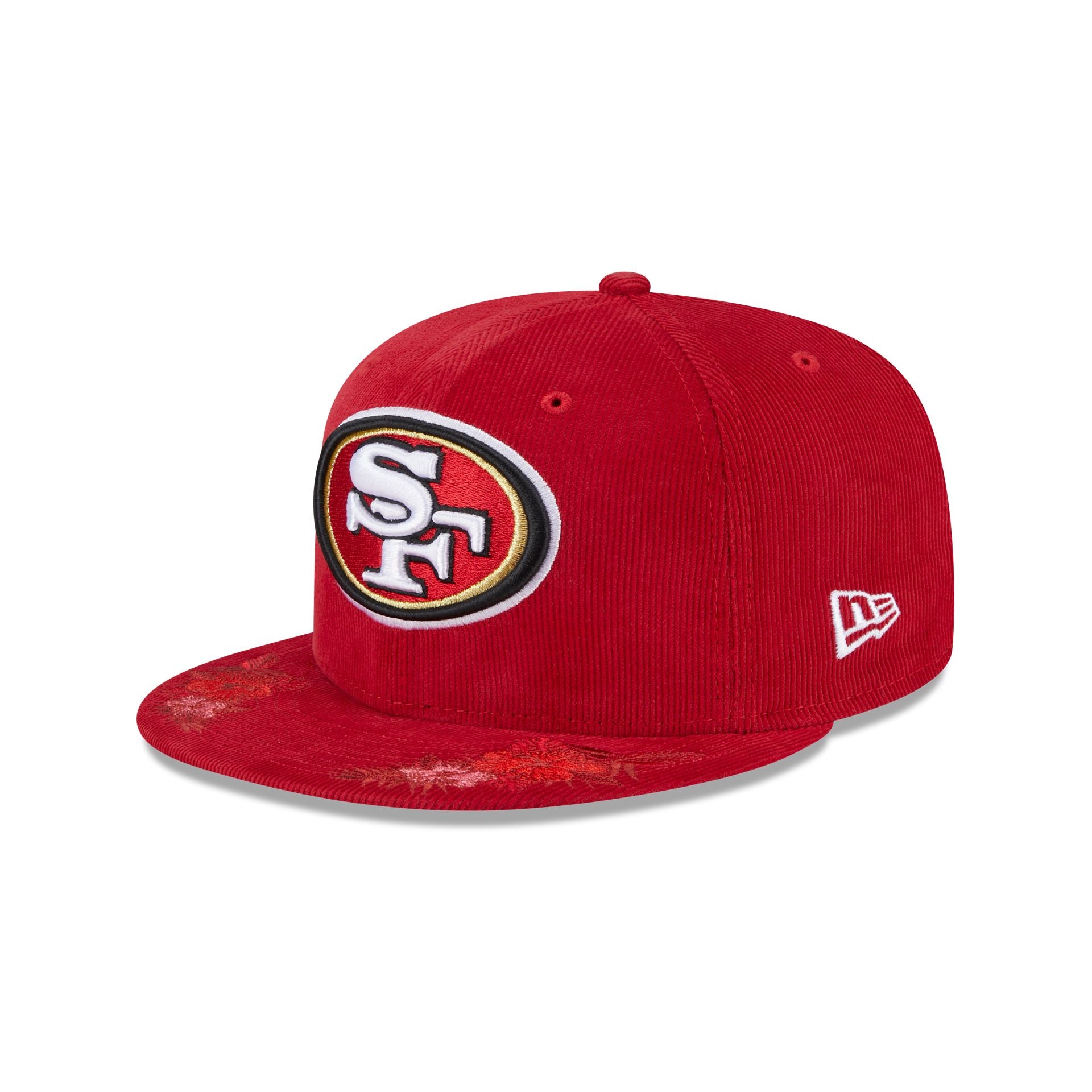 Just Caps Floral Corduroy San Francisco 49ers 59FIFTY Fitted Hat - Image 3