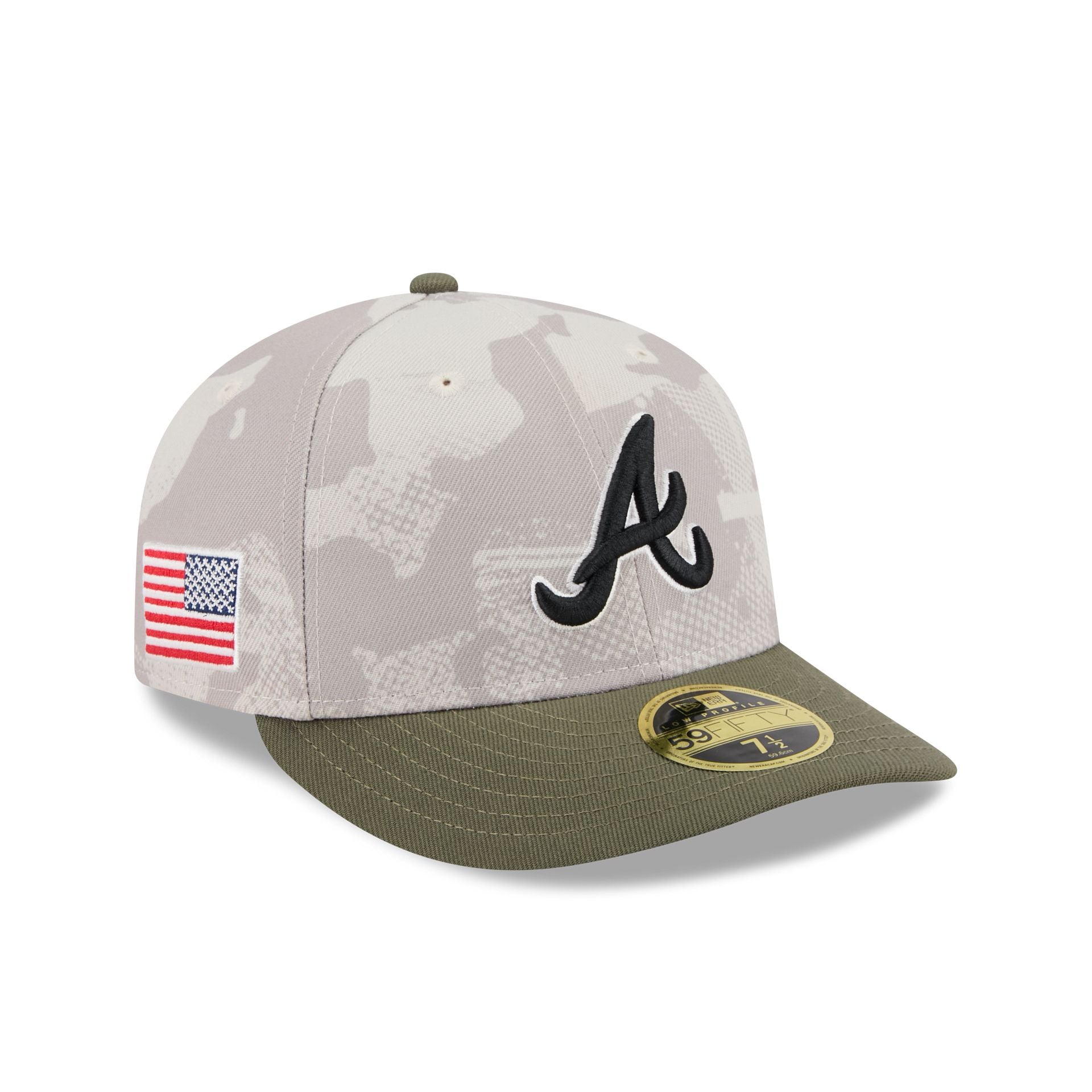 Atlanta Braves Armed Forces Day 2025 Low Profile 59FIFTY Fitted Hat