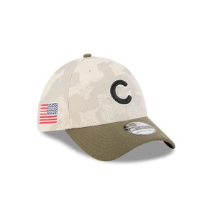 Chicago Cubs Armed Forces Day 2025 39THIRTY Stretch Fit Hat