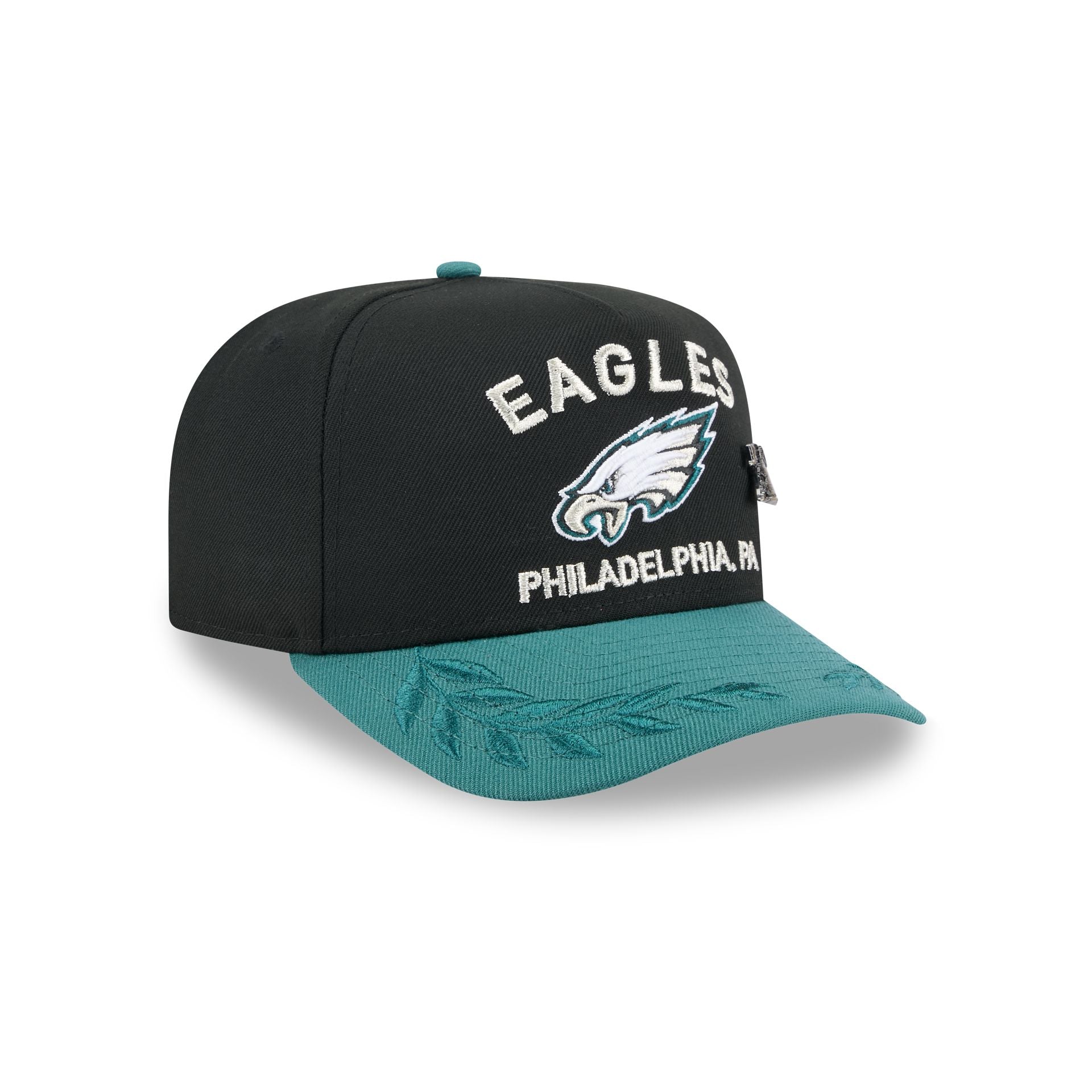 Philadelphia Eagles 2025 Draft Black 59FIFTY A-Frame Fitted Hat - Image 3