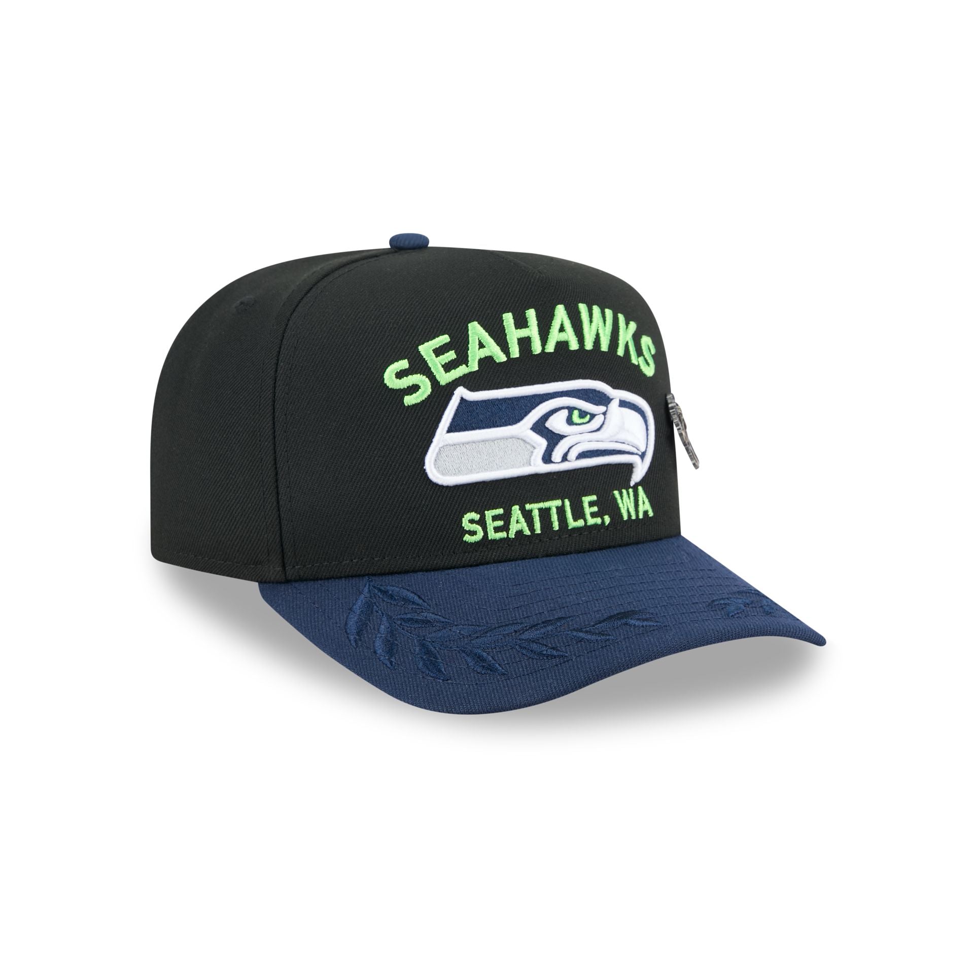 Seattle Seahawks 2025 Draft Black 59FIFTY A-Frame Fitted Hat - Image 3
