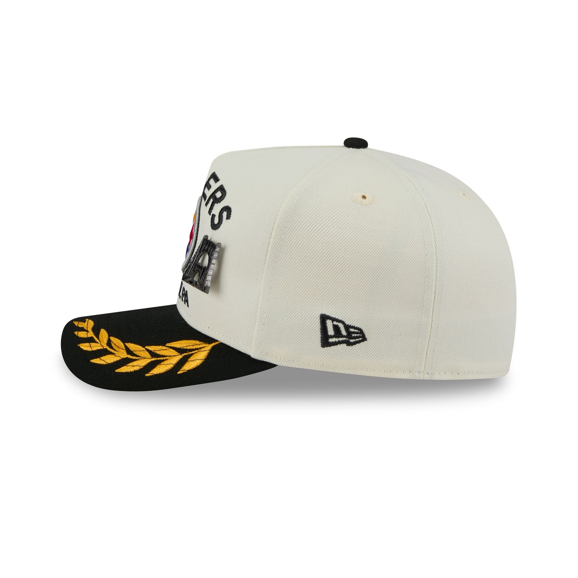 Pittsburgh Steelers 2025 Draft Chrome White 59FIFTY A-Frame Fitted Hat - Image 4