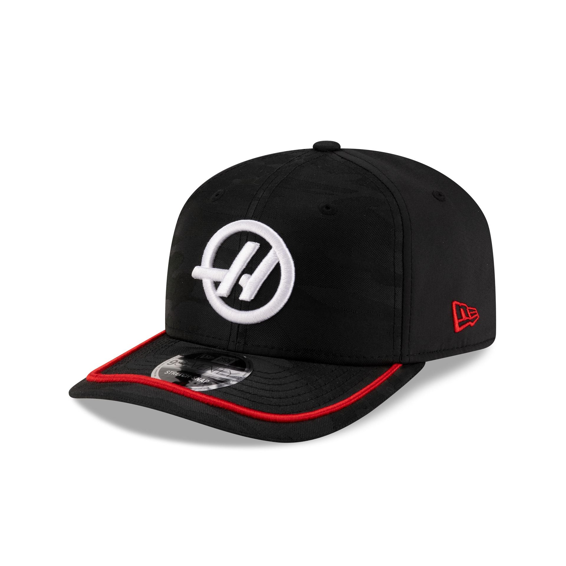 MoneyGram Haas F1 Team Black Camo 9SEVENTY Stretch-Snap Hat - Image 3