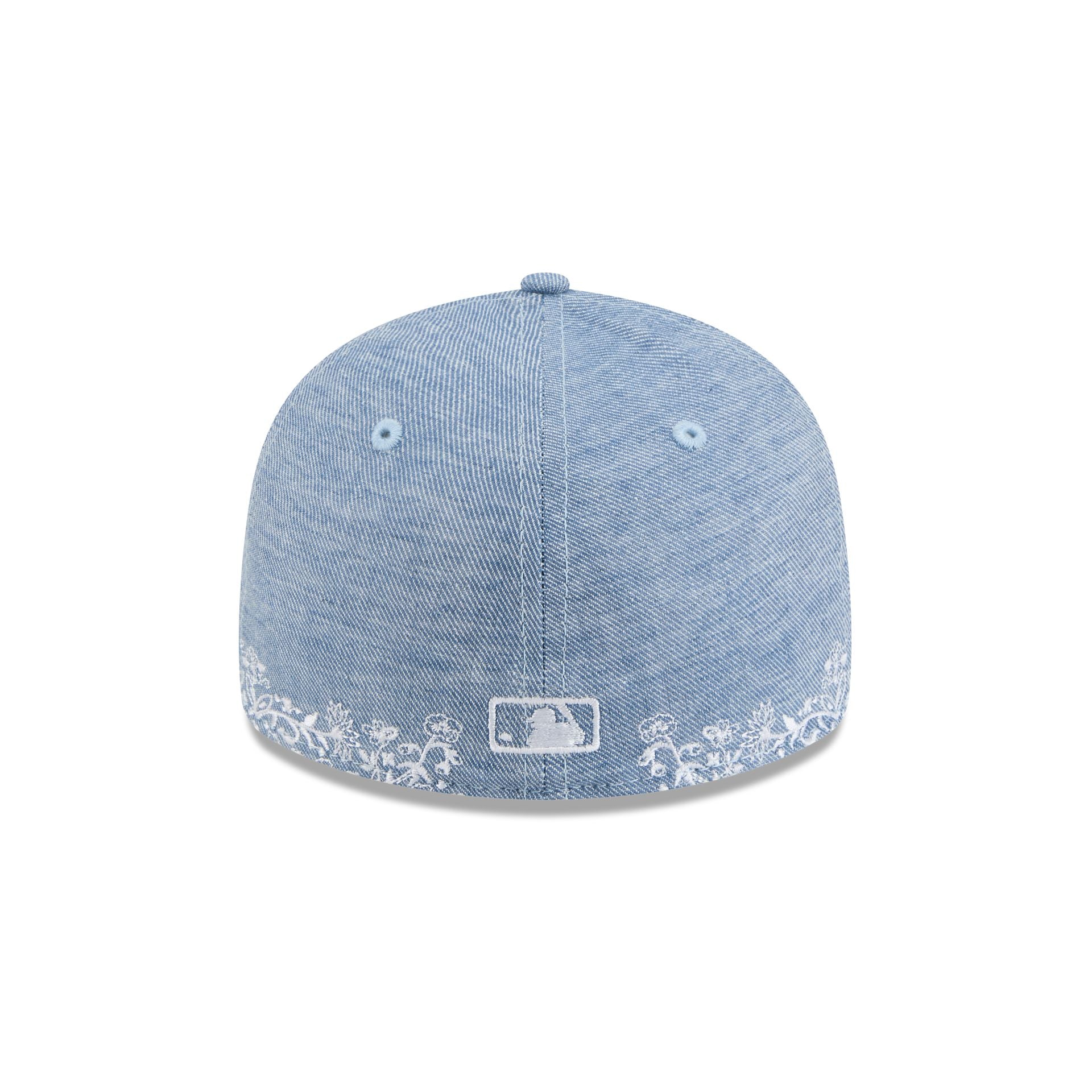 Los Angeles Dodgers Hand Stitched Chambray Low Profile 59FIFTY Fitted Hat - Image 6