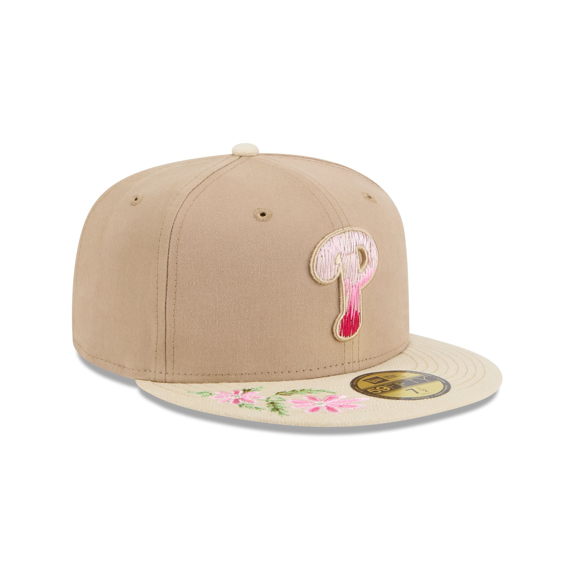 Philadelphia Phillies Hand Stitched Floral 59FIFTY Fitted Hat - Image 3