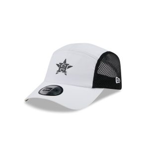Houston Astros White Poly Runner Adjustable Hat