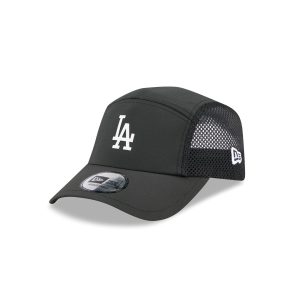 Los Angeles Dodgers Black Poly Runner Adjustable Hat
