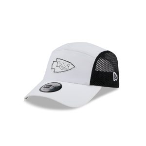 Kansas City Chiefs White Poly Runner Adjustable Hat