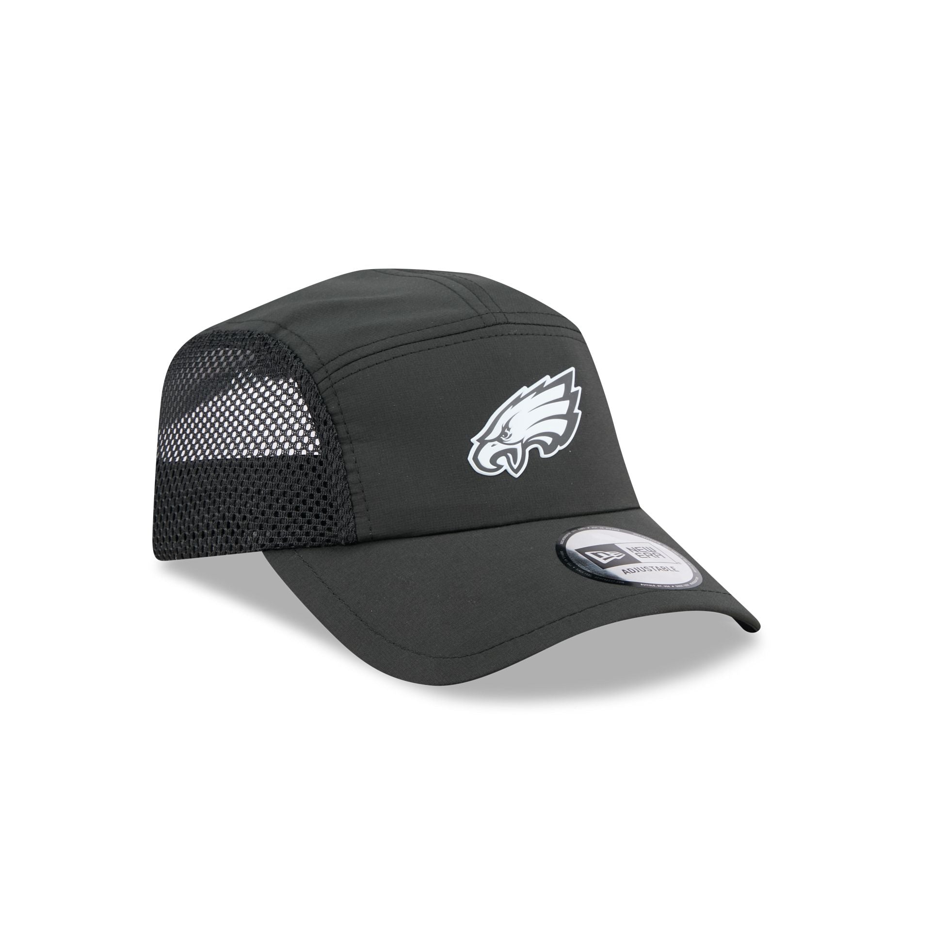 Philadelphia Eagles Black Poly Runner Adjustable Hat - Image 3