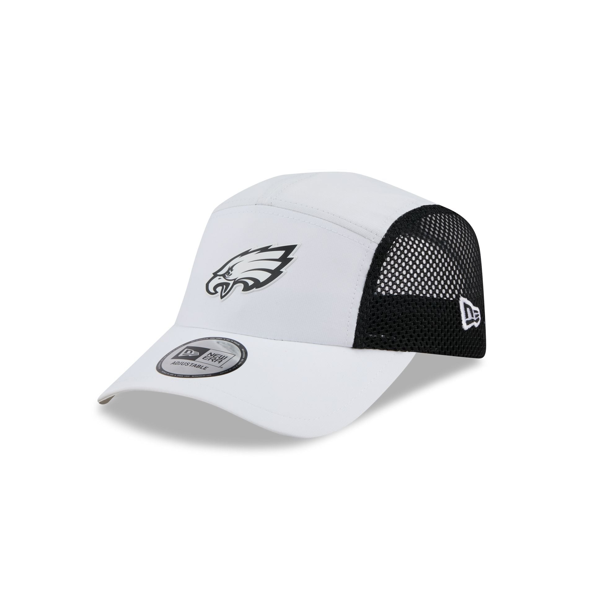 Philadelphia Eagles White Poly Runner Adjustable Hat