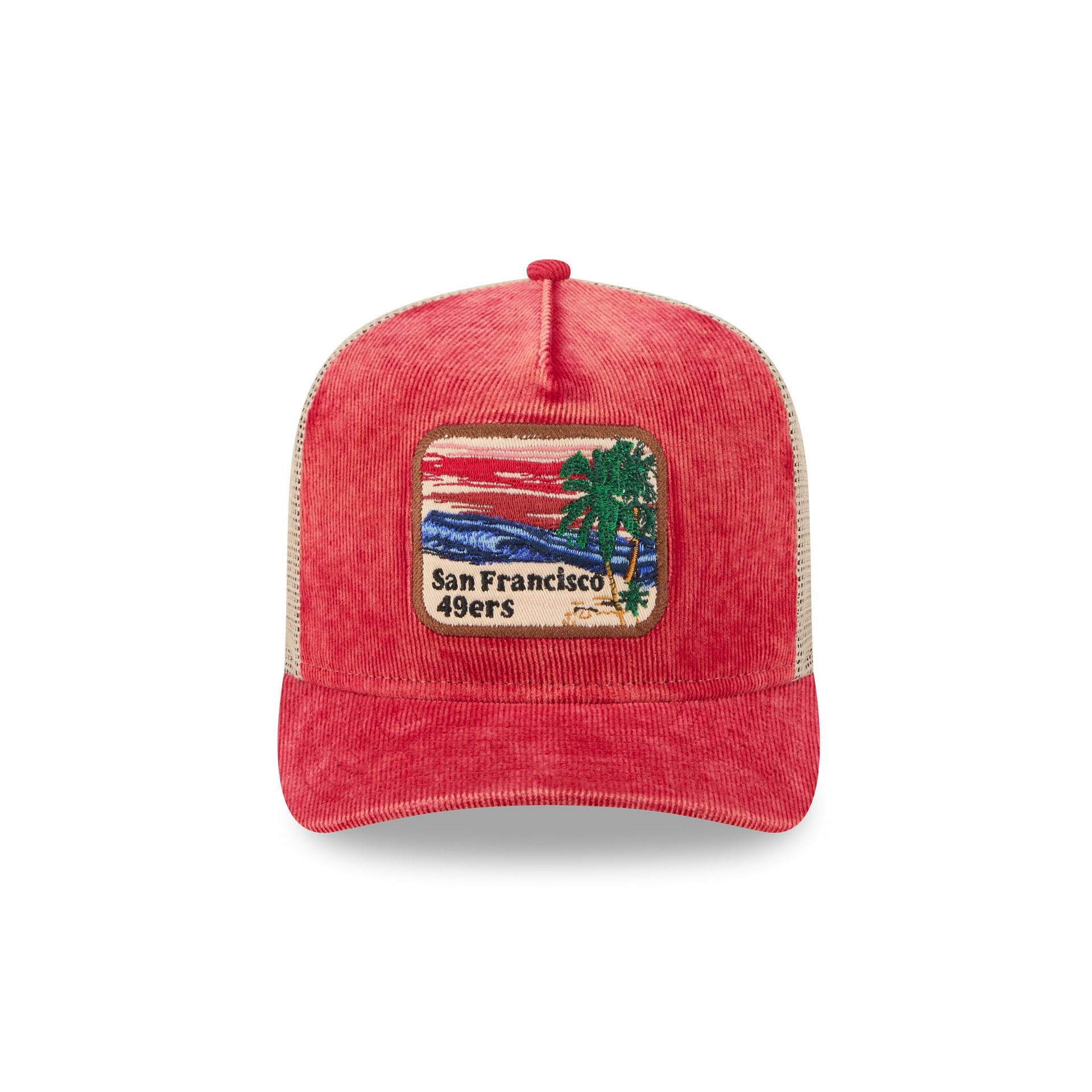 San Francisco 49ers Vintage Landscape 9FIFTY A-Frame Trucker Hat - Image 2