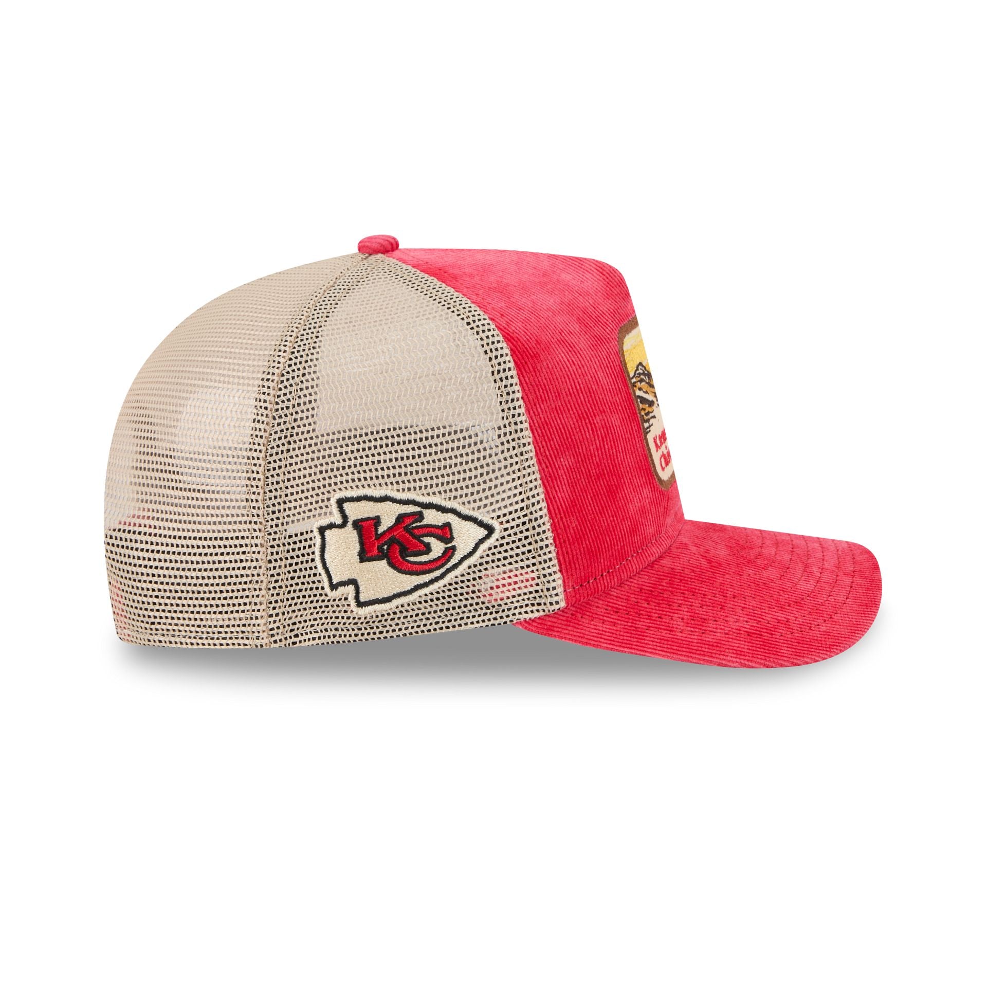Kansas City Chiefs Vintage Landscape 9FIFTY A-Frame Trucker Hat - Image 4