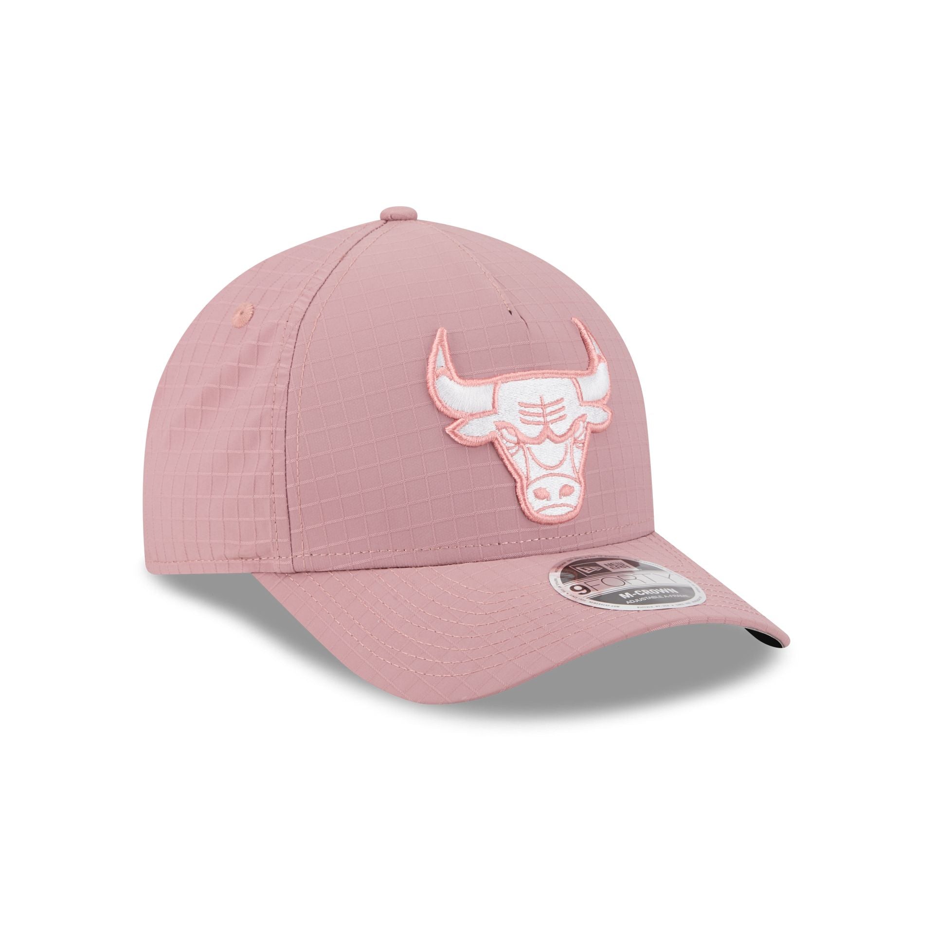Chicago Bulls Pink Ripstop 9FORTY M-Crown A-Frame Snapback Hat - Image 3