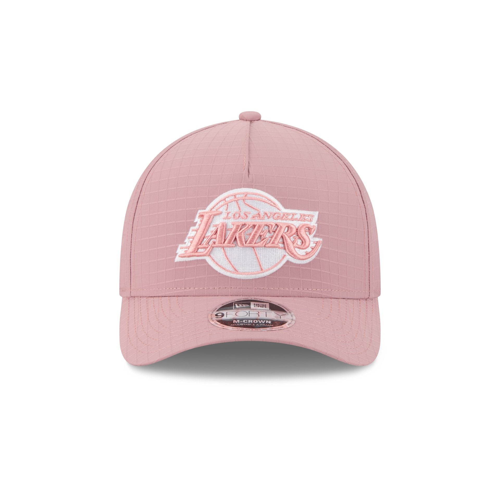 Los Angeles Lakers Pink Ripstop 9FORTY M-Crown A-Frame Snapback Hat - Image 2