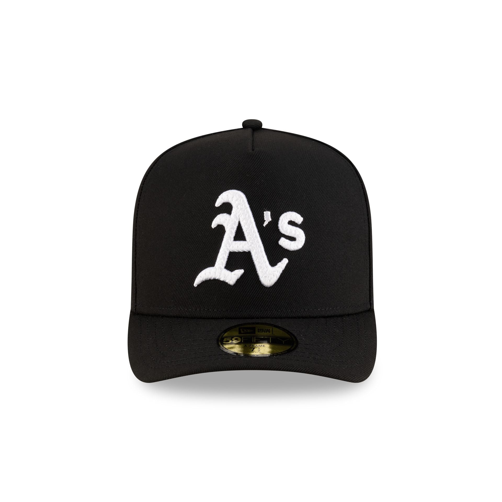 Athletics Black Script Safety Pin 59FIFTY A-Frame Fitted Hat - Image 2