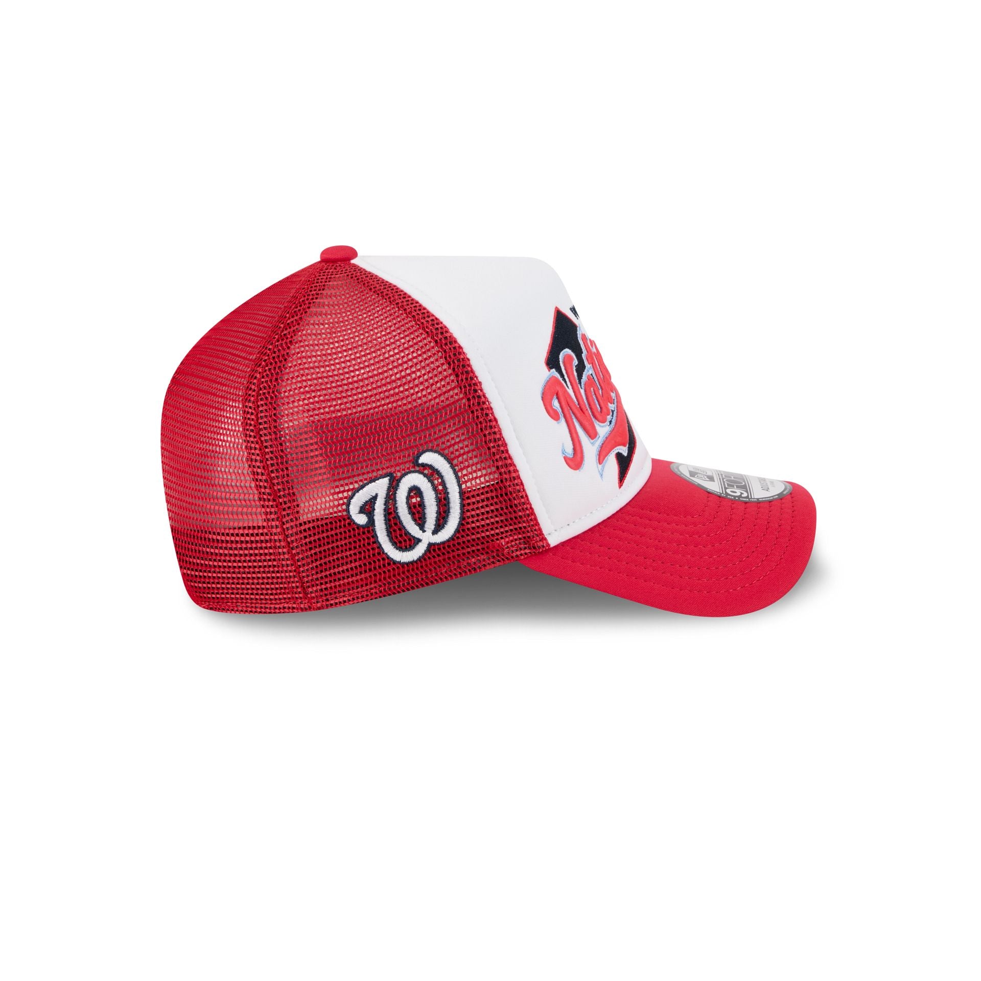 Washington Nationals State Flower 9FORTY A-Frame Trucker Hat - Image 4